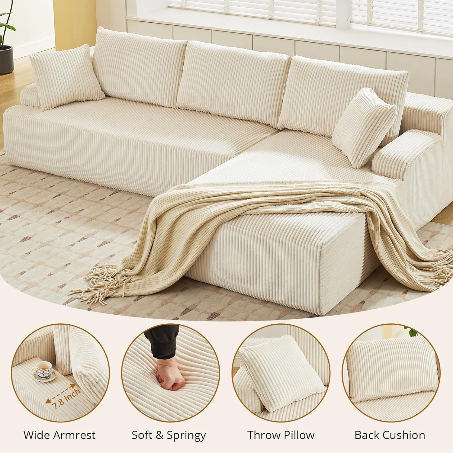 Garvee CJH-PHO-34RP8SVN Sofas-Loveseats - View #3