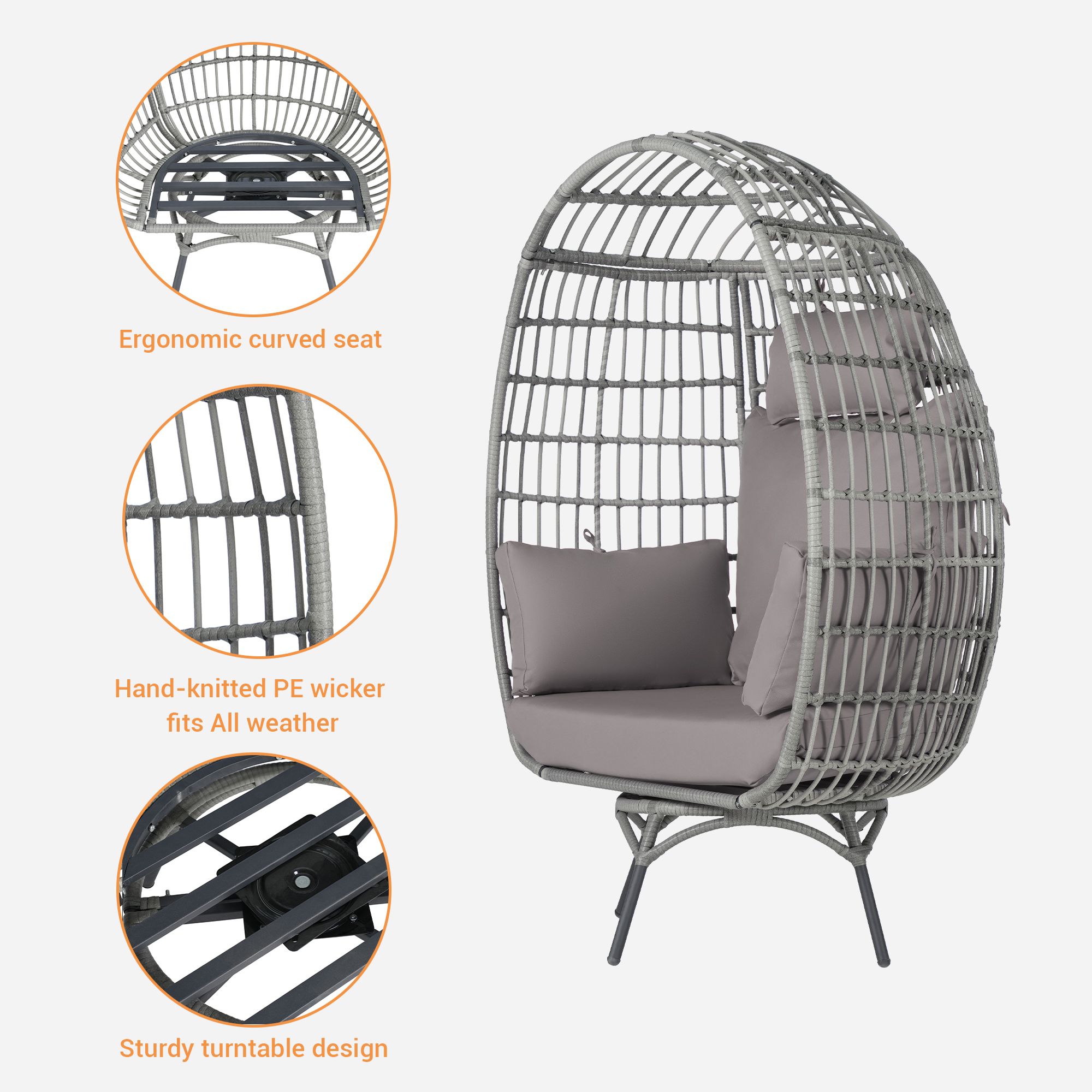 SANSTAR L-RJDC63LY Patio-Chairs - View #4