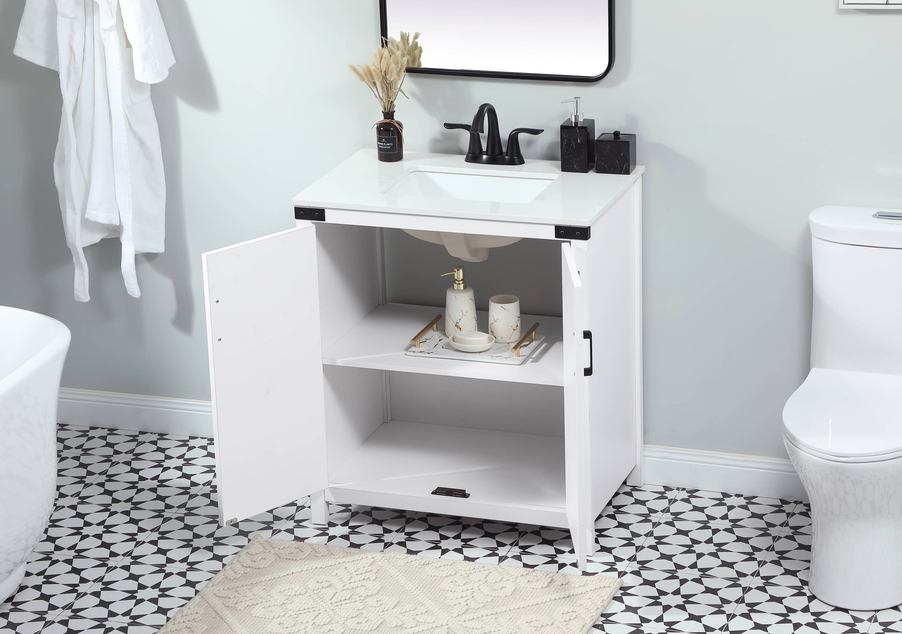 Elegant Decor HF270690WH Bath-Vanity-Combo - View #3