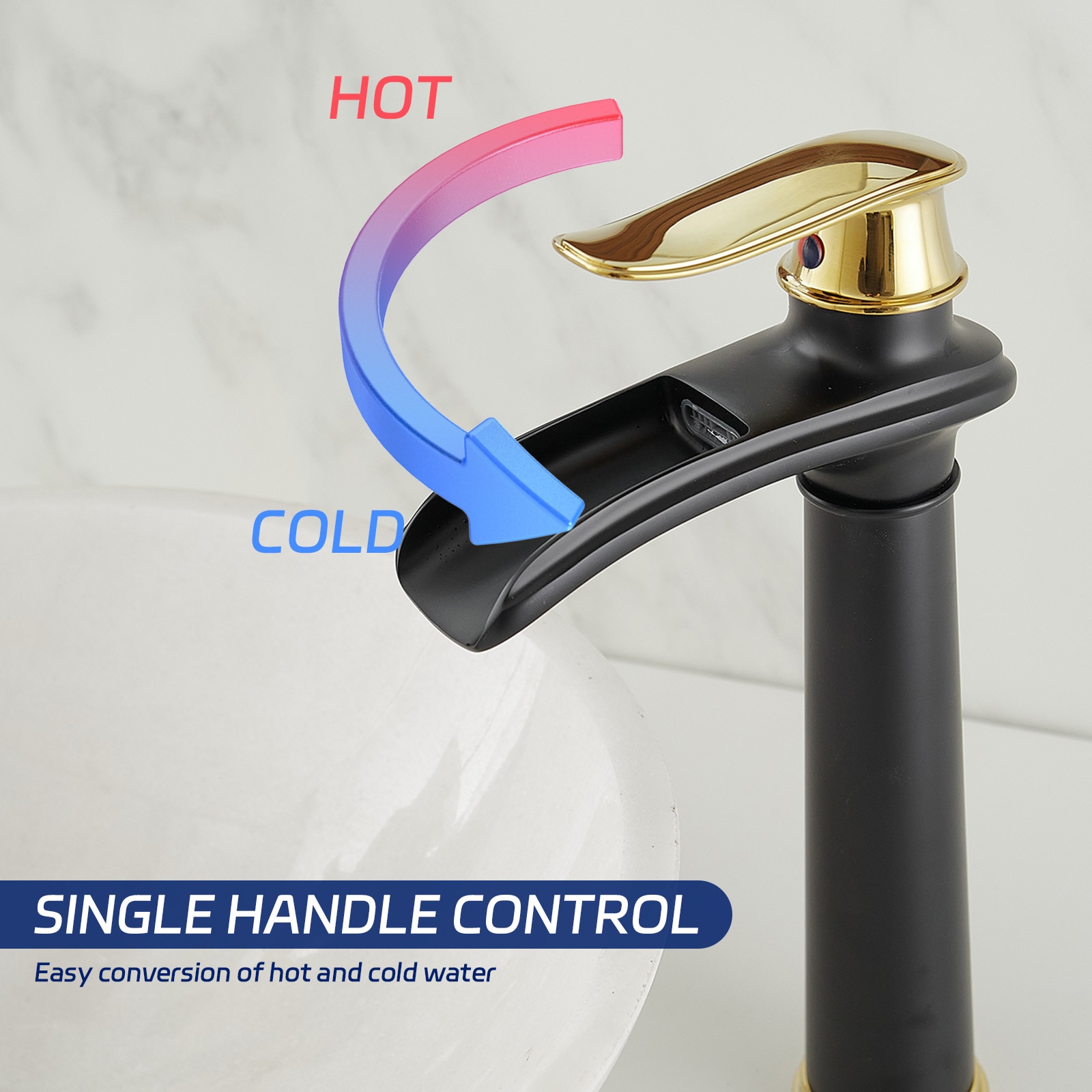 BWE A-96046H-GBK Lavatory-Faucets - View #2