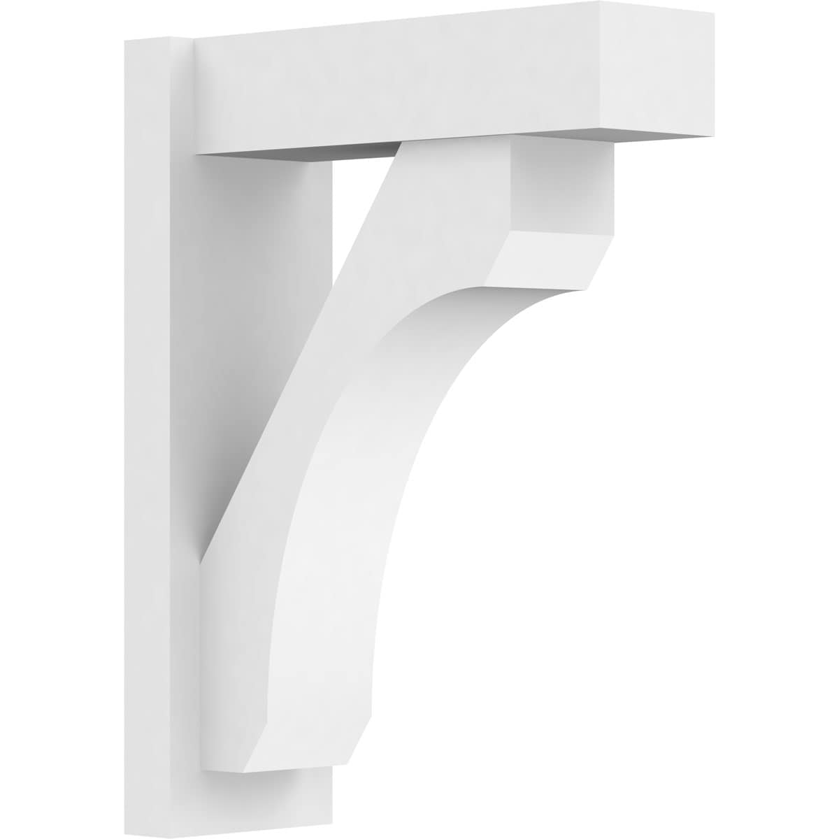 Ekena Millwork OUTP07X18X24LEC05 7-in W x 18-in D x 24-in H Legacy Architectural Grade PVC Outlooker with Block Ends