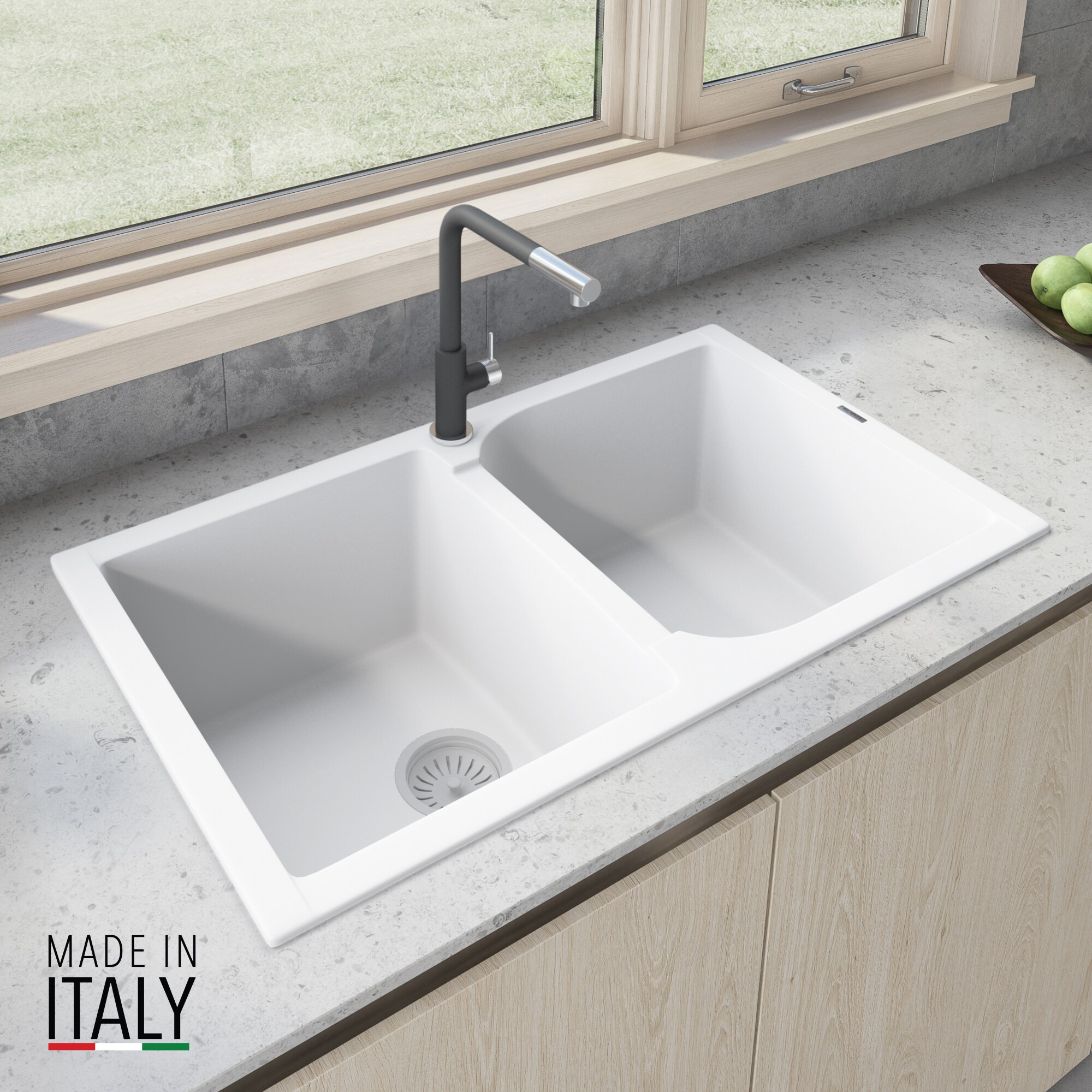 Ruvati RVG1319WH Kitchen-Sinks - View #3
