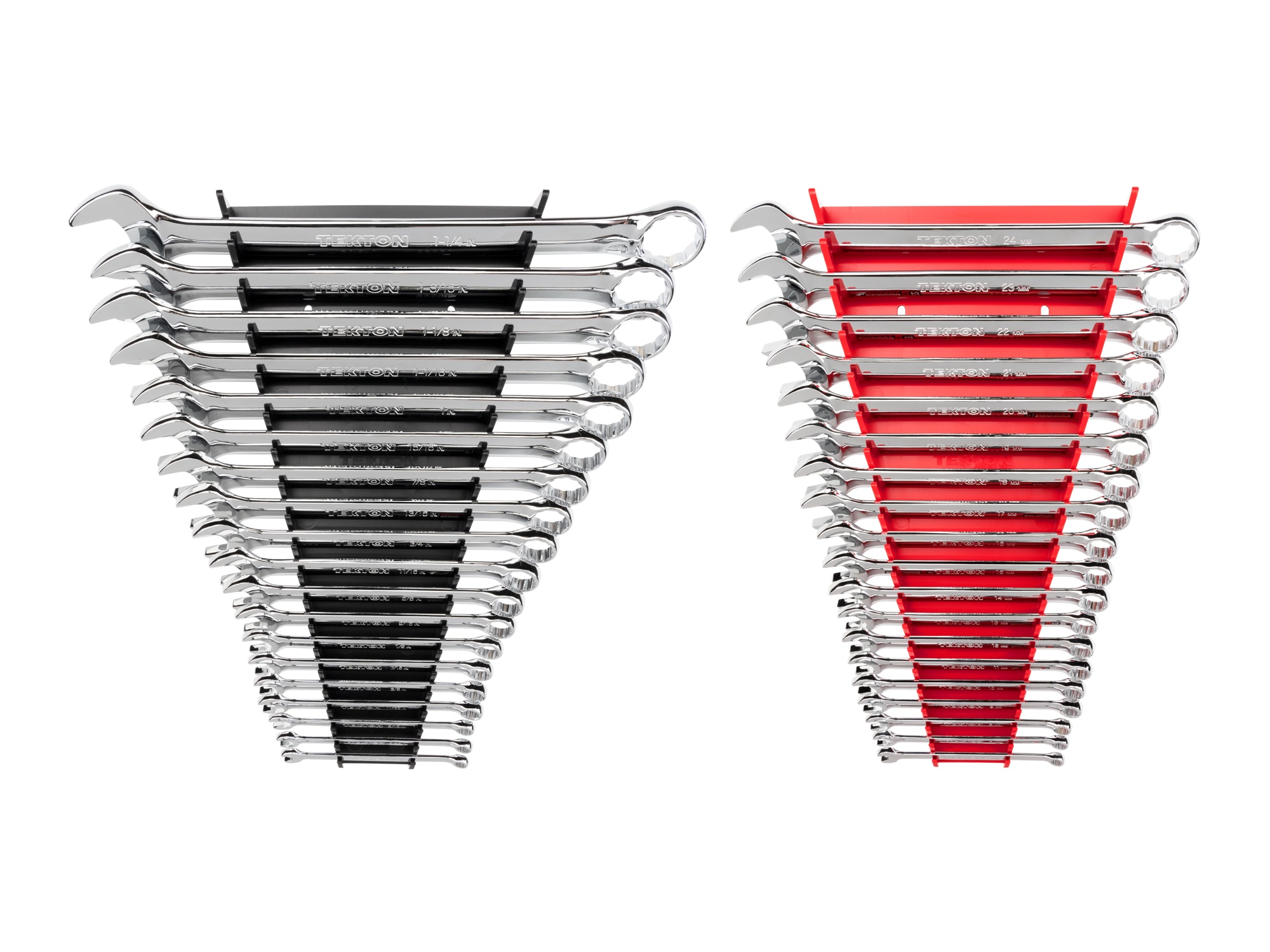 TEKTON WCB91302 38-Piece Set 12-point (Sae) and Metric Standard Combination Wrench