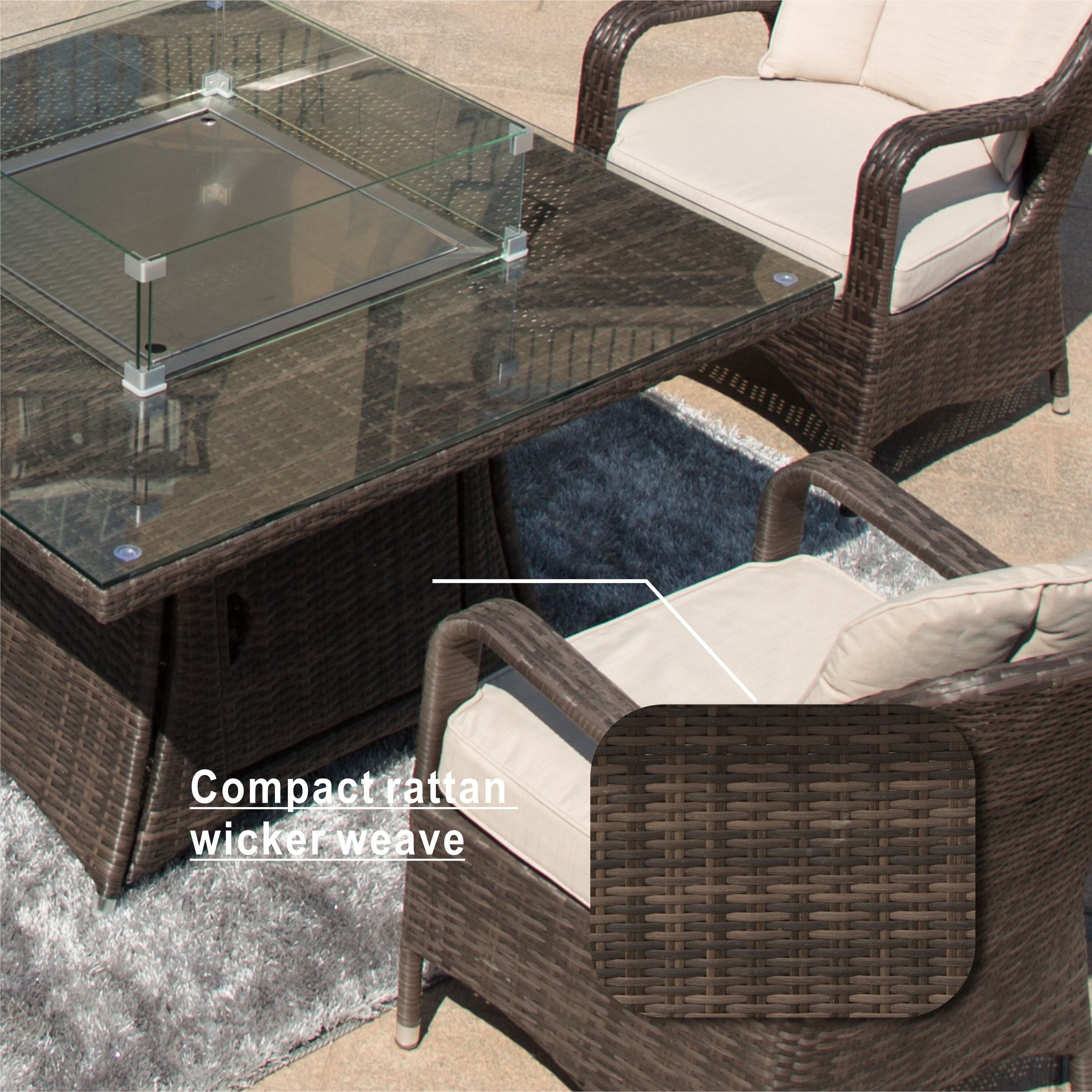 Direct Wicker DWG-1104 Outdoor-Gas-Firepits - View #9