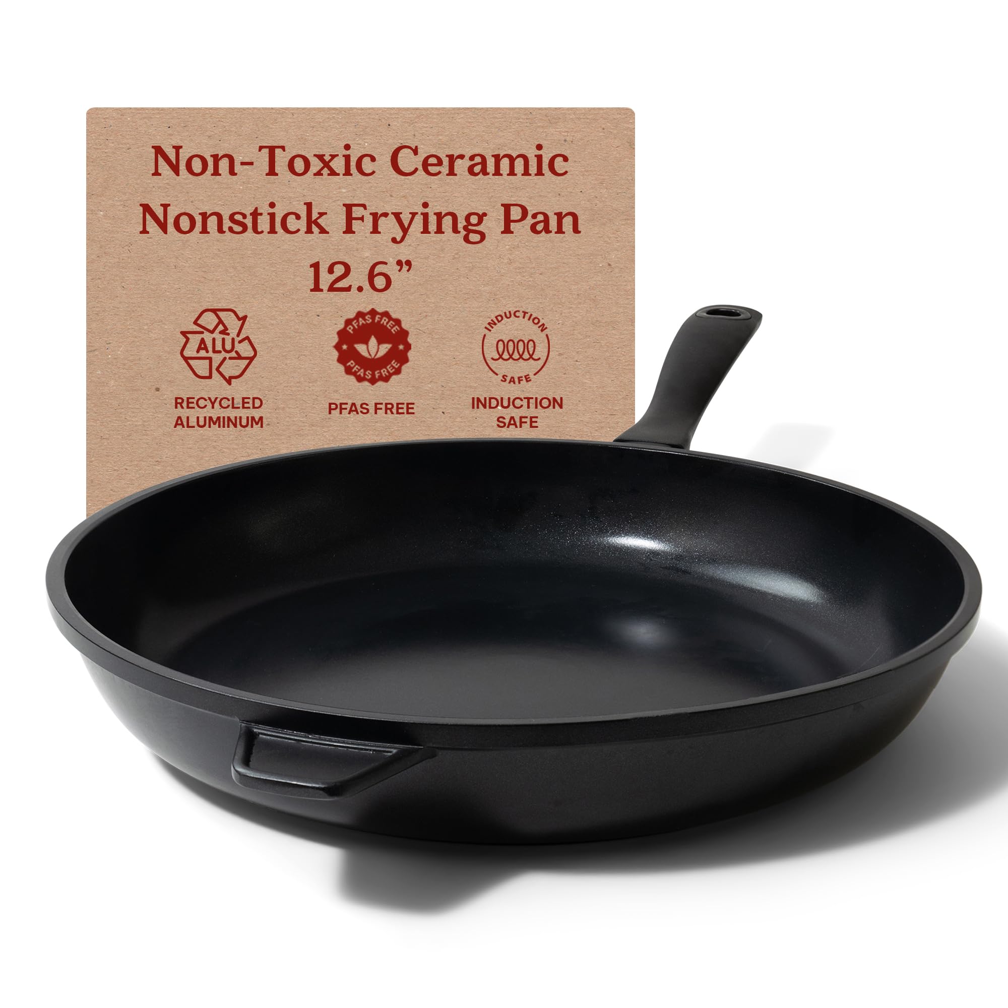 alva Energy 12.6-in Toxin-Free Ceramic Nonstick Frying Pan/Skillet Durable and Long-Lasting Pan #100532