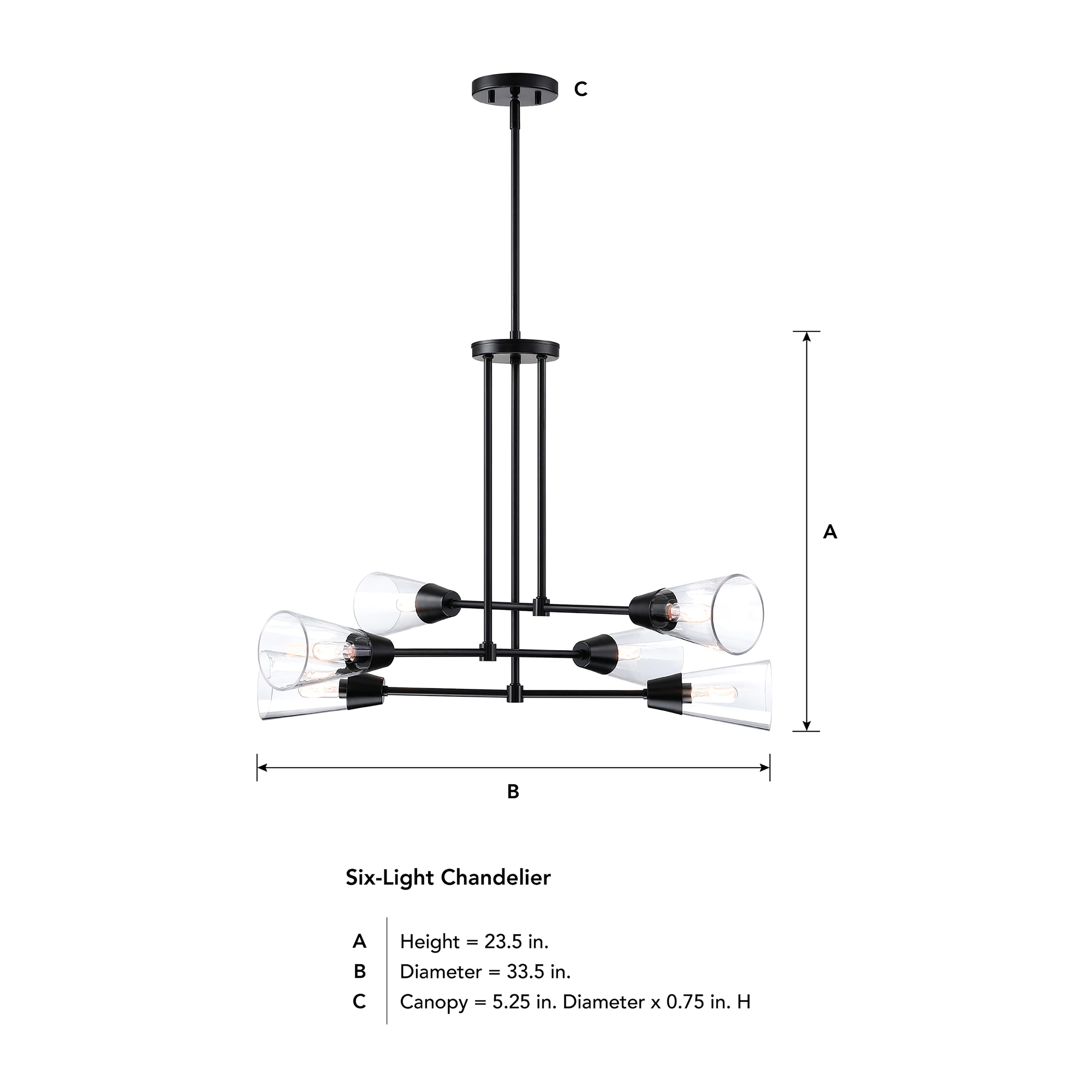 Norro Mid-Century Modern Sputnik Black Pendant Light