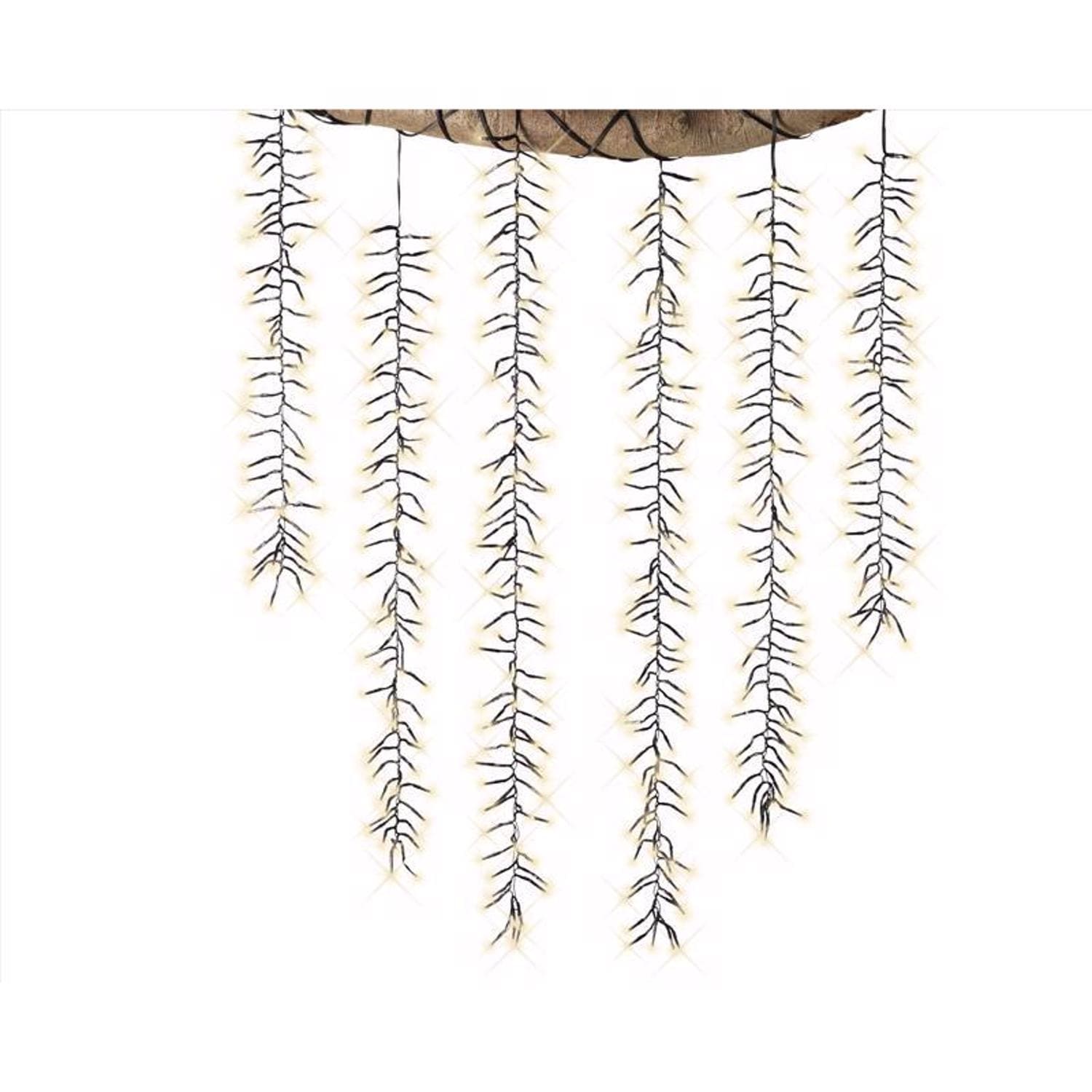Celebrations - Gold LED Rice Clear/Warm White 480 ct Novelty Christmas Lights 7 ft. 1PK
