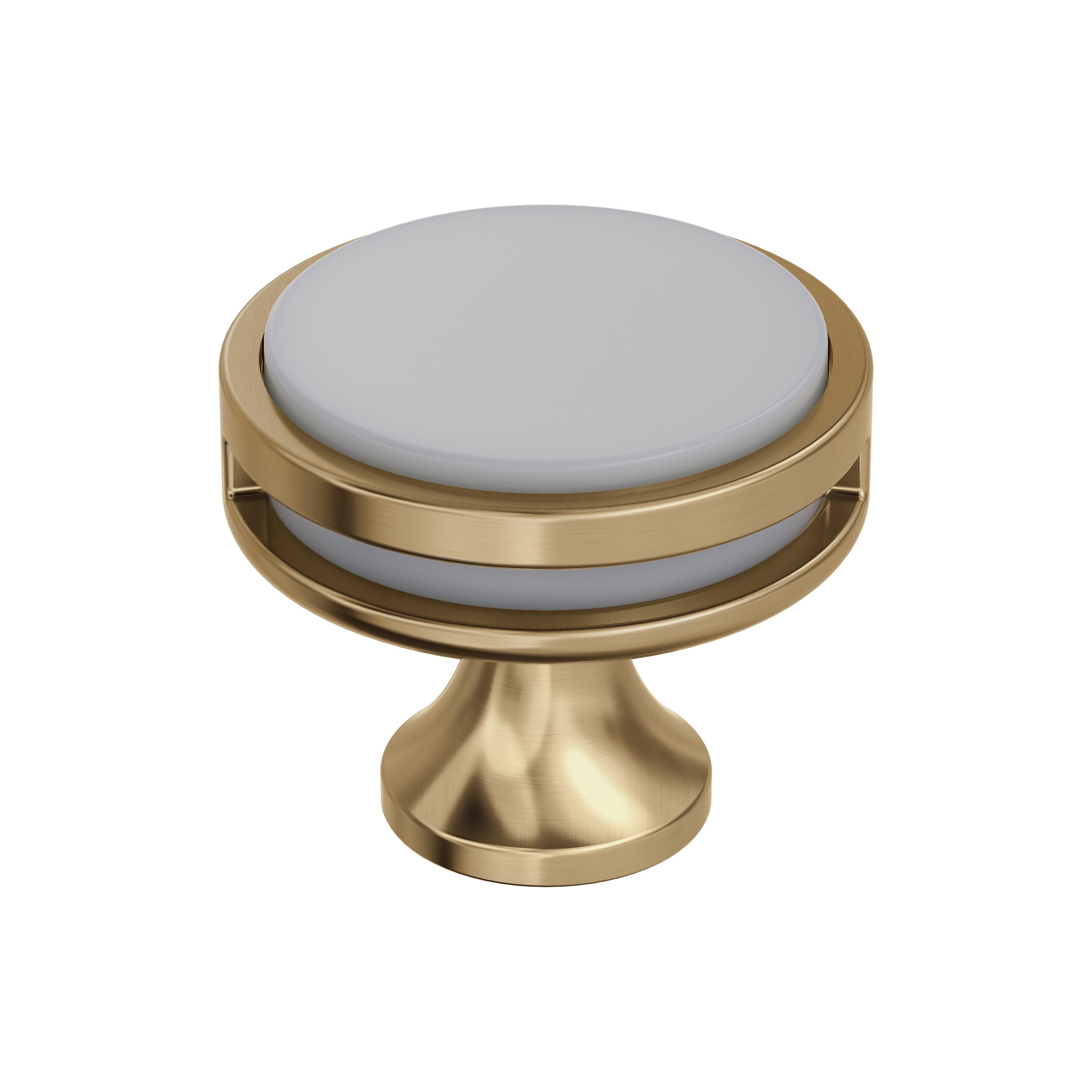Amerock BP36608CZFA Oberon 1-3/8-in Champagne Bronze/Frosted Acrylic Round Contemporary Cabinet Knob
