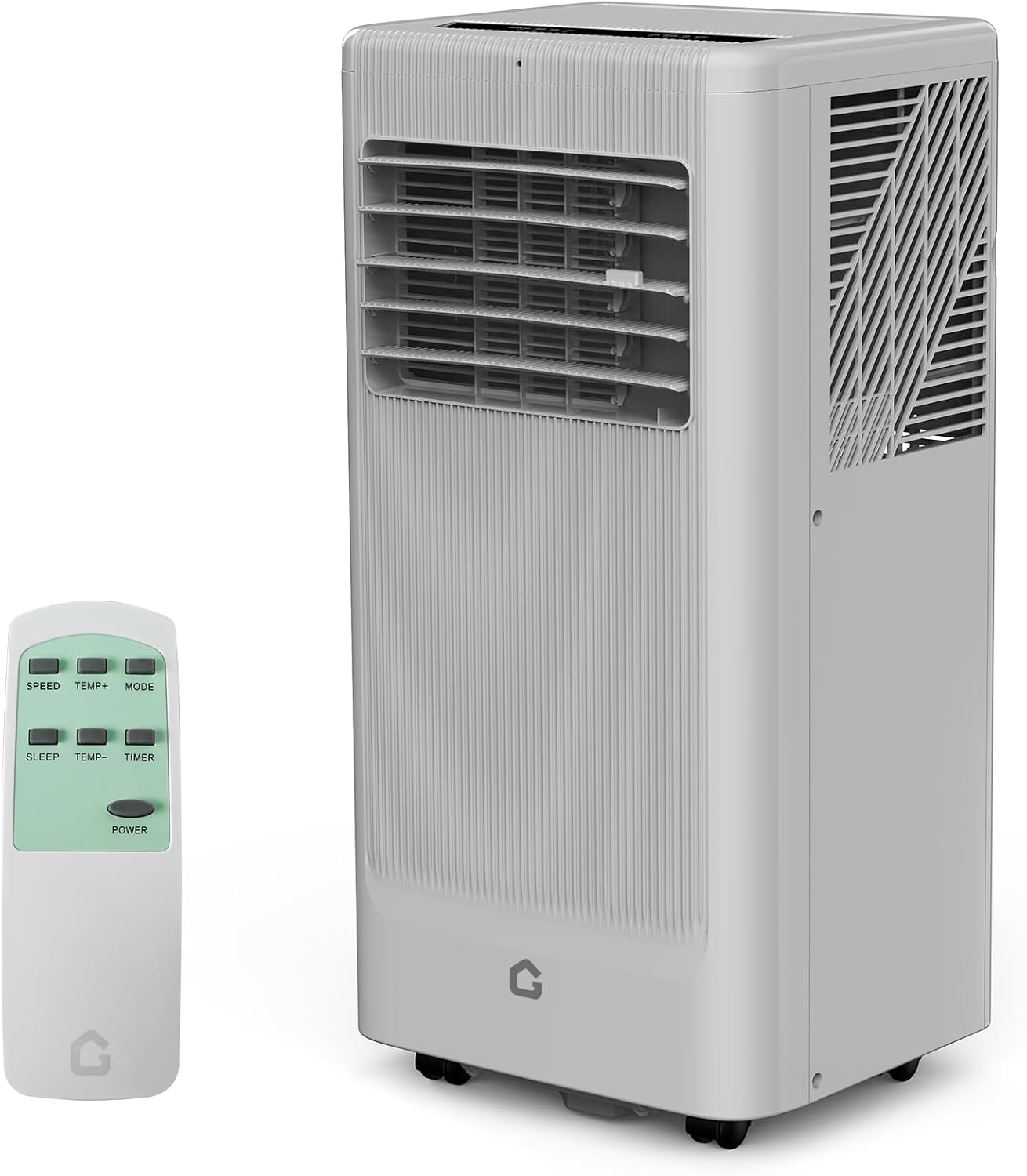 Qeetex LSAPHK336RB896 8000 BTU Portable Air Conditioner with Remote Control and 3 in 1 Cooling Fan Dehumidifier