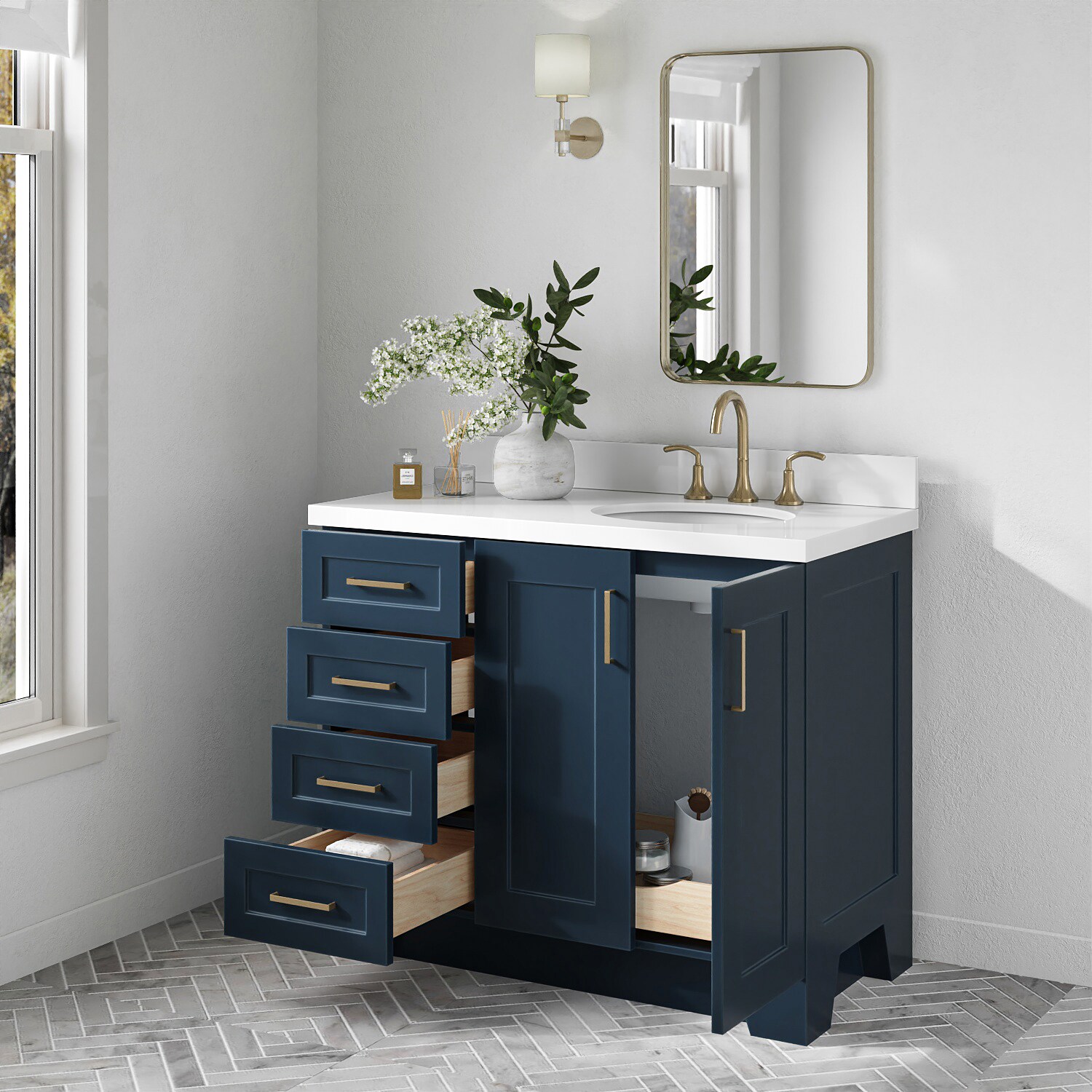 ARIEL Q043SRWQOVOMNB Bath-Vanity-Combo - View #3