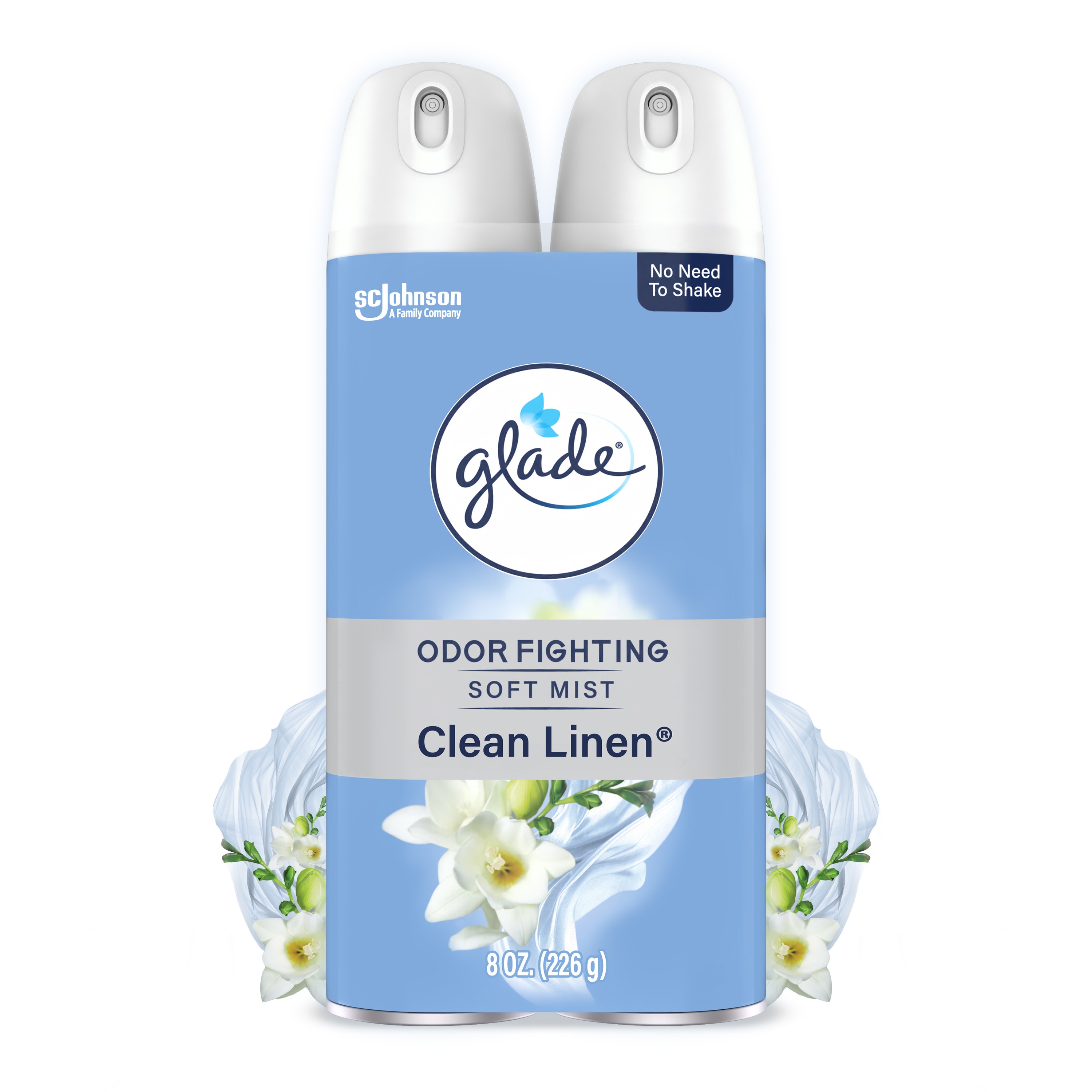 Glade 377363 8 Fluid Ounce(s) Clean Linen Air Freshener 2 -Pack