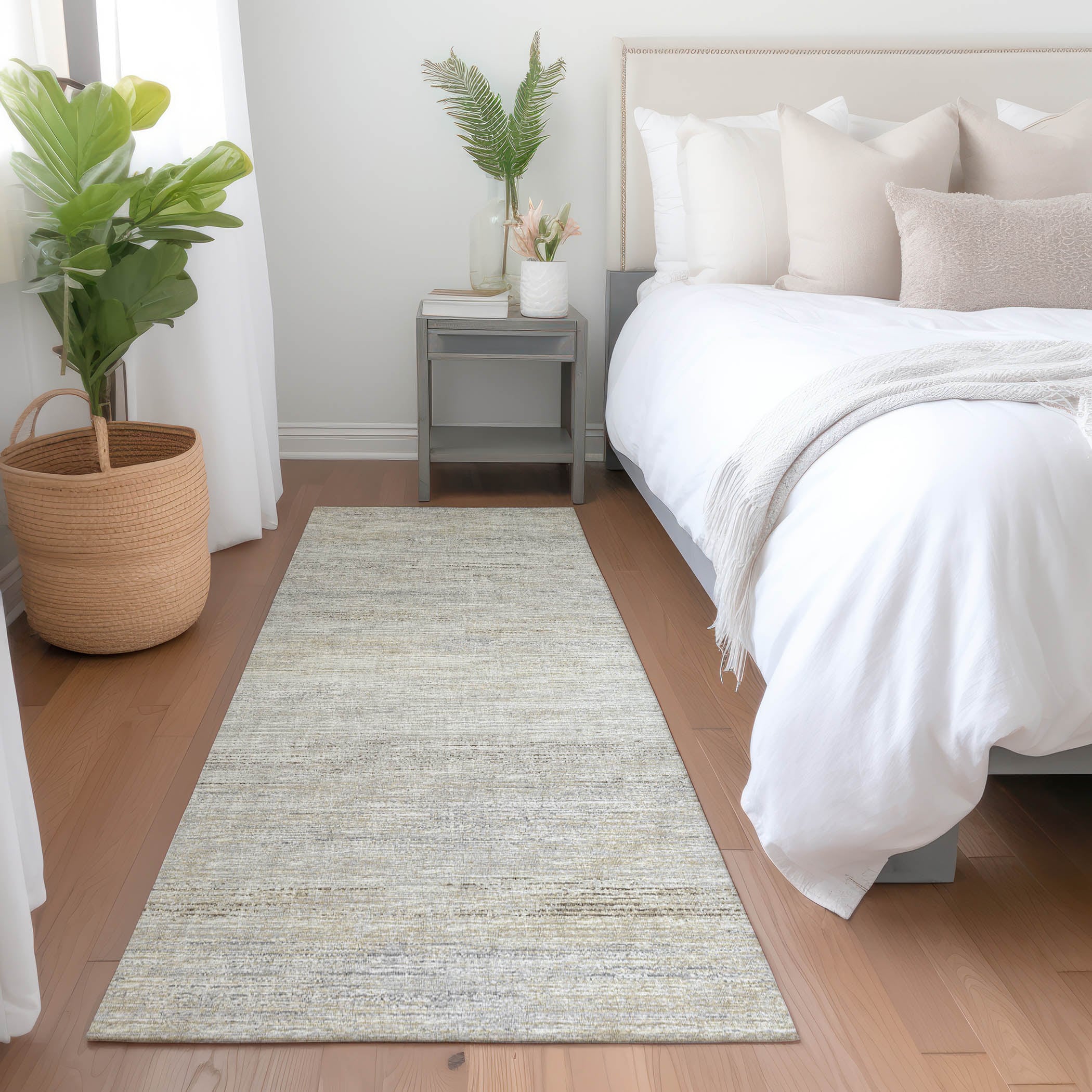 Addison Rugs AMF32BE2X8 Mayfield AMF32BE 2 x 7 (ft) Loomed Polyester Beige Rectangular Indoor Abstract Machine washable Runner rug