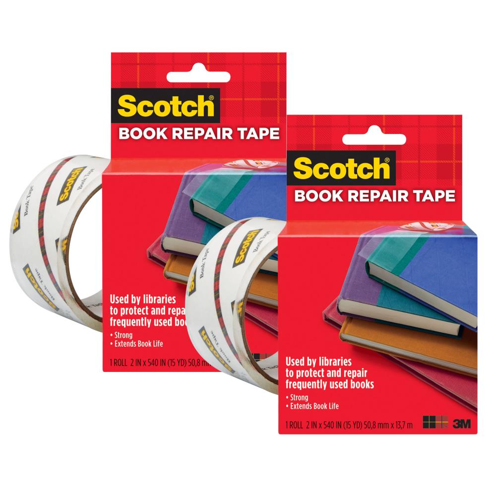 3M Scotch Book Tape 4 inches wide x 15 Yards New