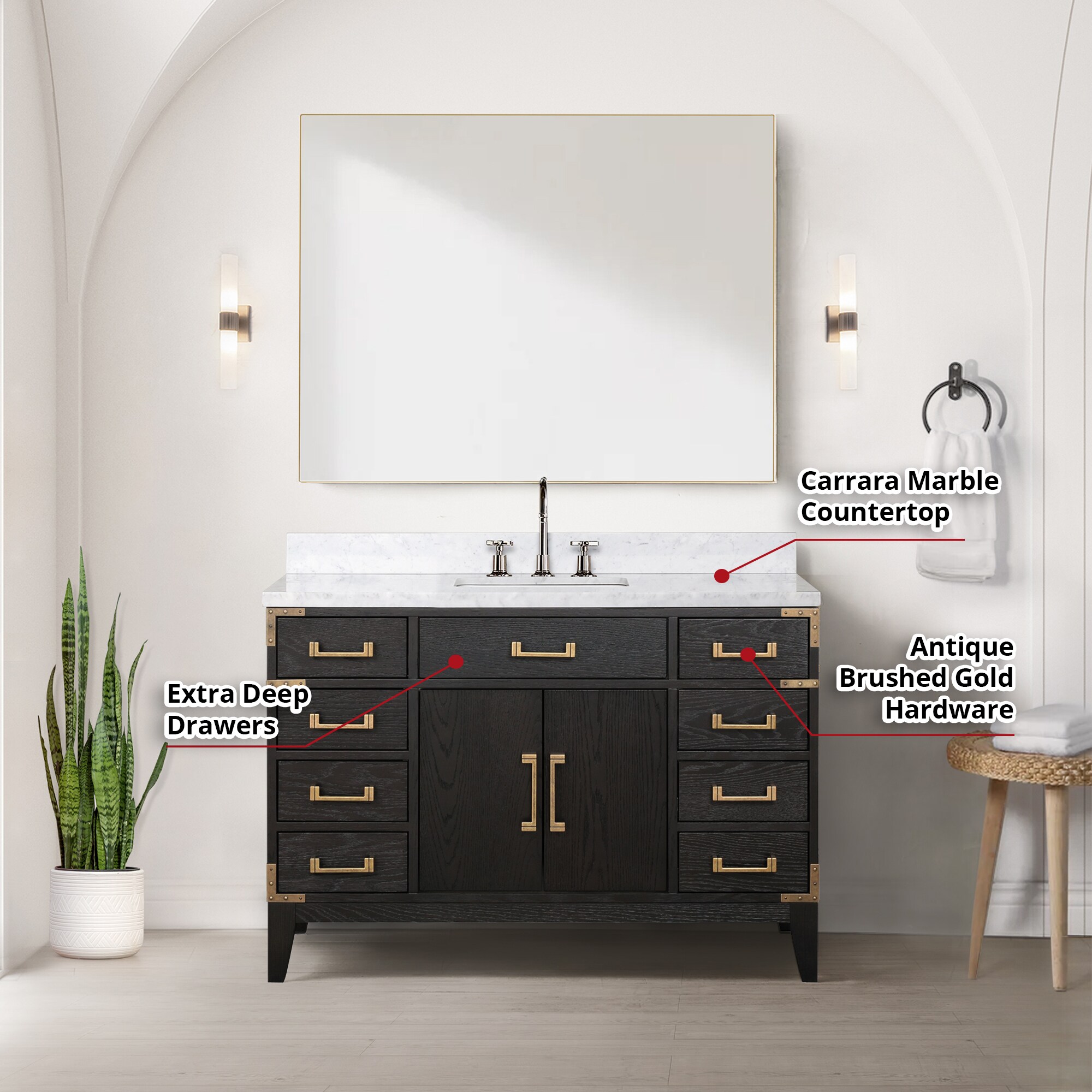 Lexora LVW48SJ111 Bath-Vanity-Combo - View #7