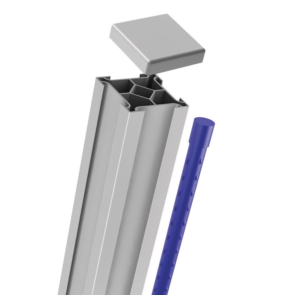 Freedom 73004626 2.21-in x 38.89-in x 2.21-in Connections White Vinyl Garden Fence Post