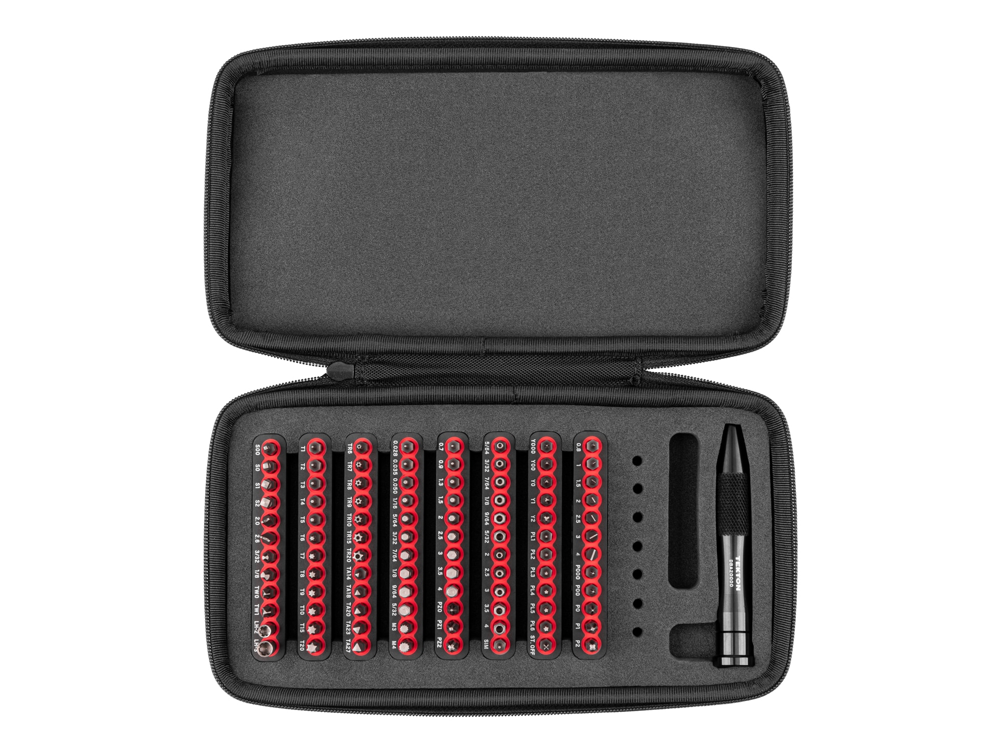 TEKTON DBA93100 4mm Bit Set 97 -Piece 1-in Magnetic Multi-Bit Screwdriver Set