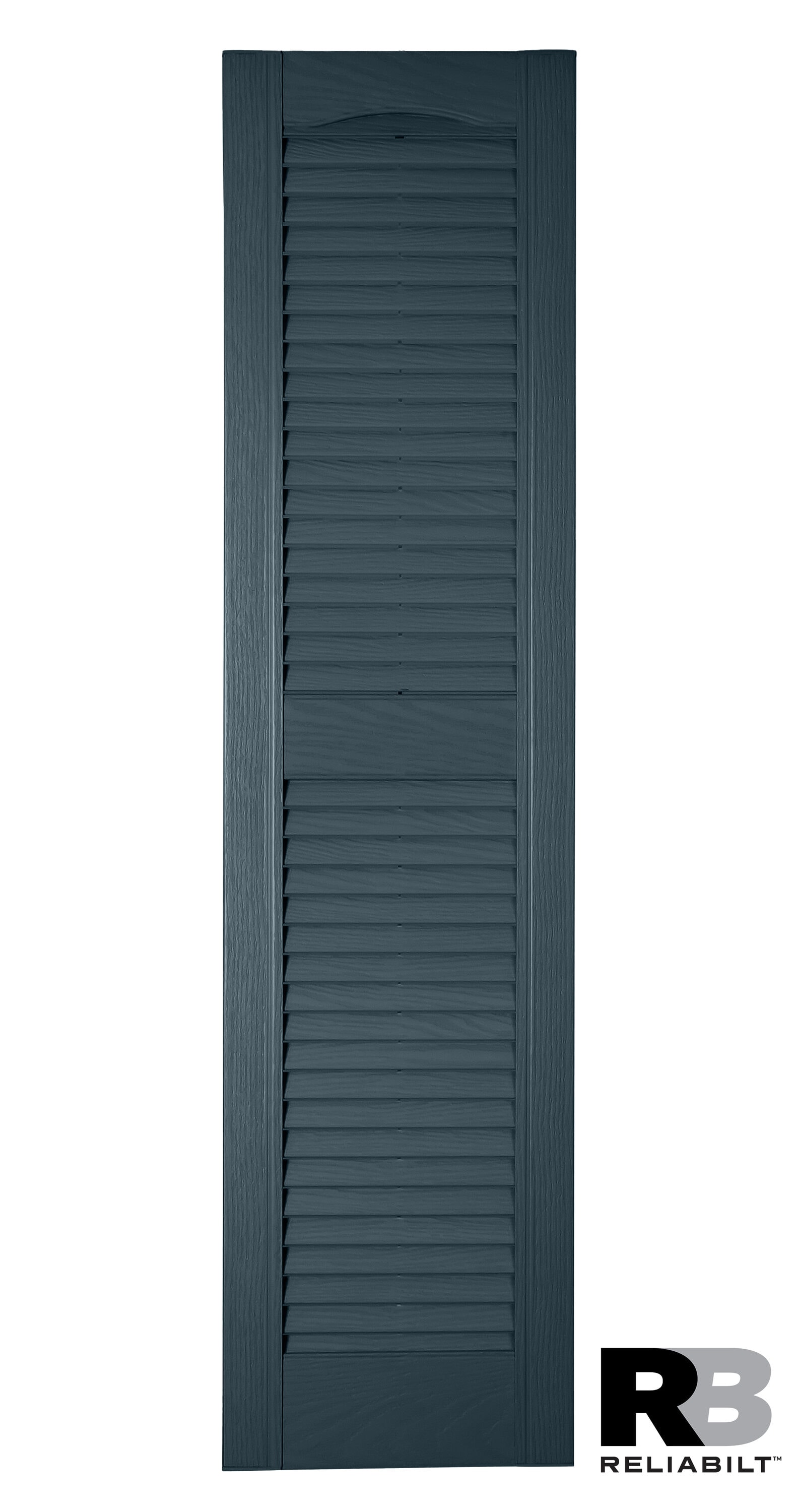 RELIABILT LVRCT1281004 12-in W x 81-in H Bedford Blue Louvered Polypropylene Exterior Shutters ( 2 -Pack )