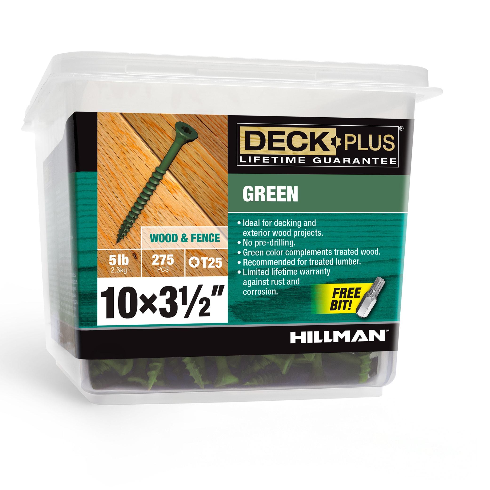Deck Plus 48408 #10 x 3-1/2-in Wood to wood Deck Screws ( 275 -Per Box )