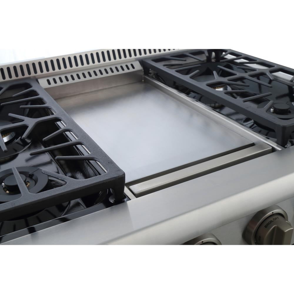 BGRG3617U 36″ PROFESSIONAL STEEL GAS RANGE WITH GRIDDLE