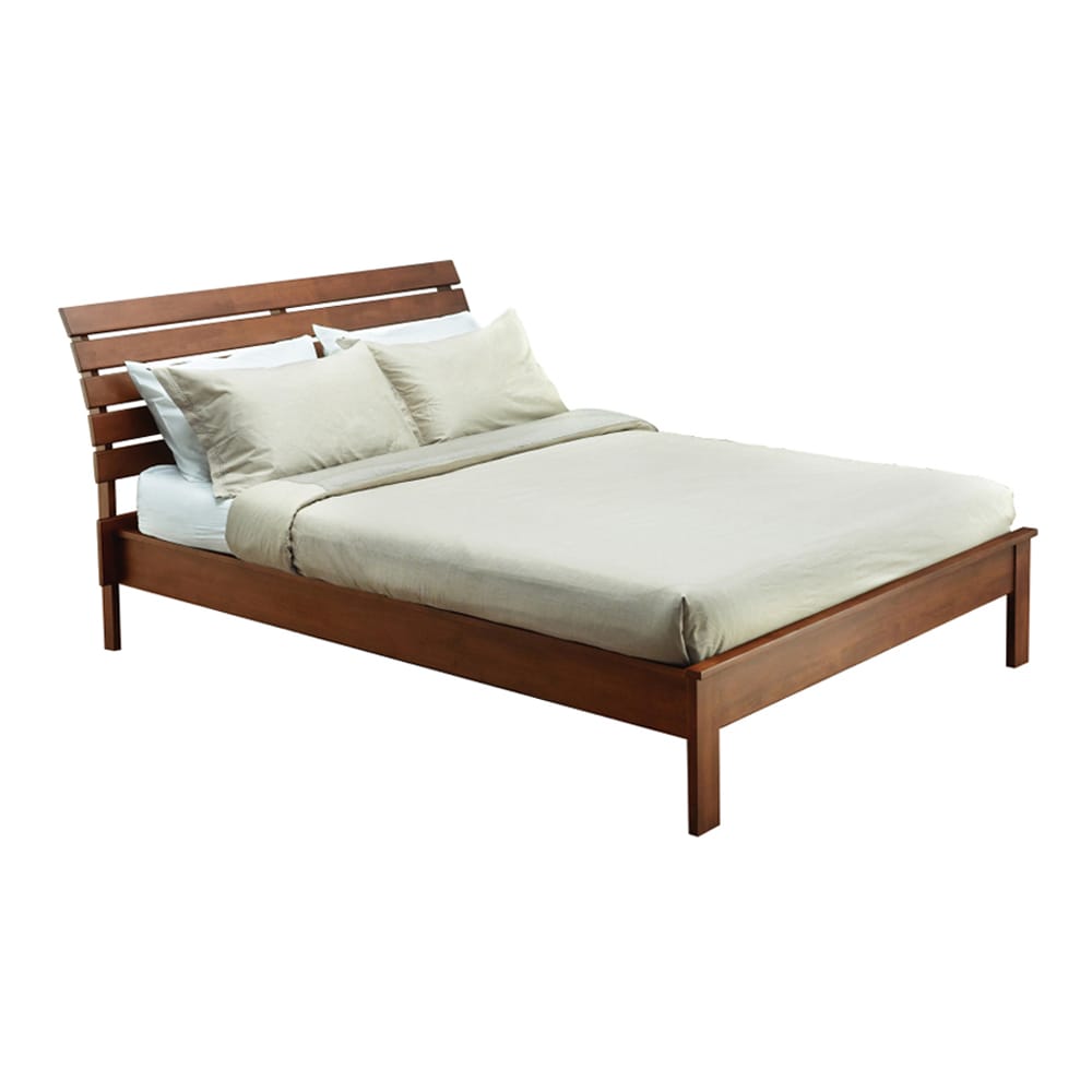 Midtown Concept Jersey Cocoa Queen Wood Platform Bed in the Beds ...