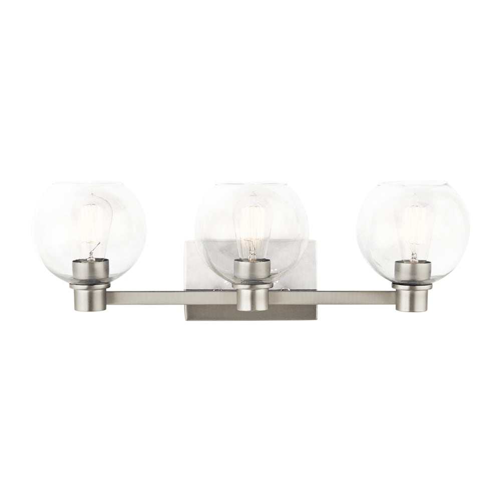 Kichler Harmony 24.5-in 3-Light Brushed Nickel Transitional Vanity Light - 1