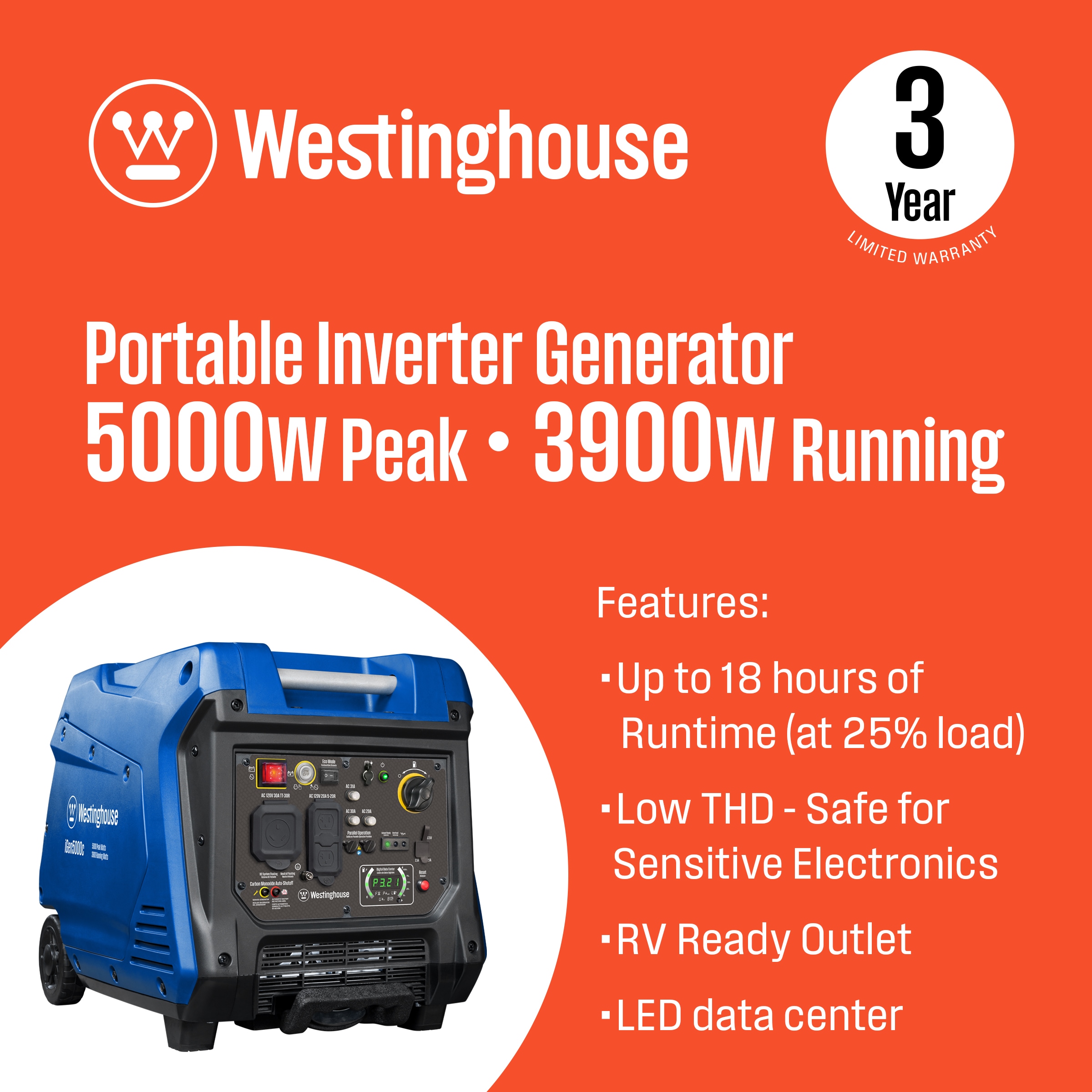Westinghouse IGEN4500C Inverter-Generators - View #2