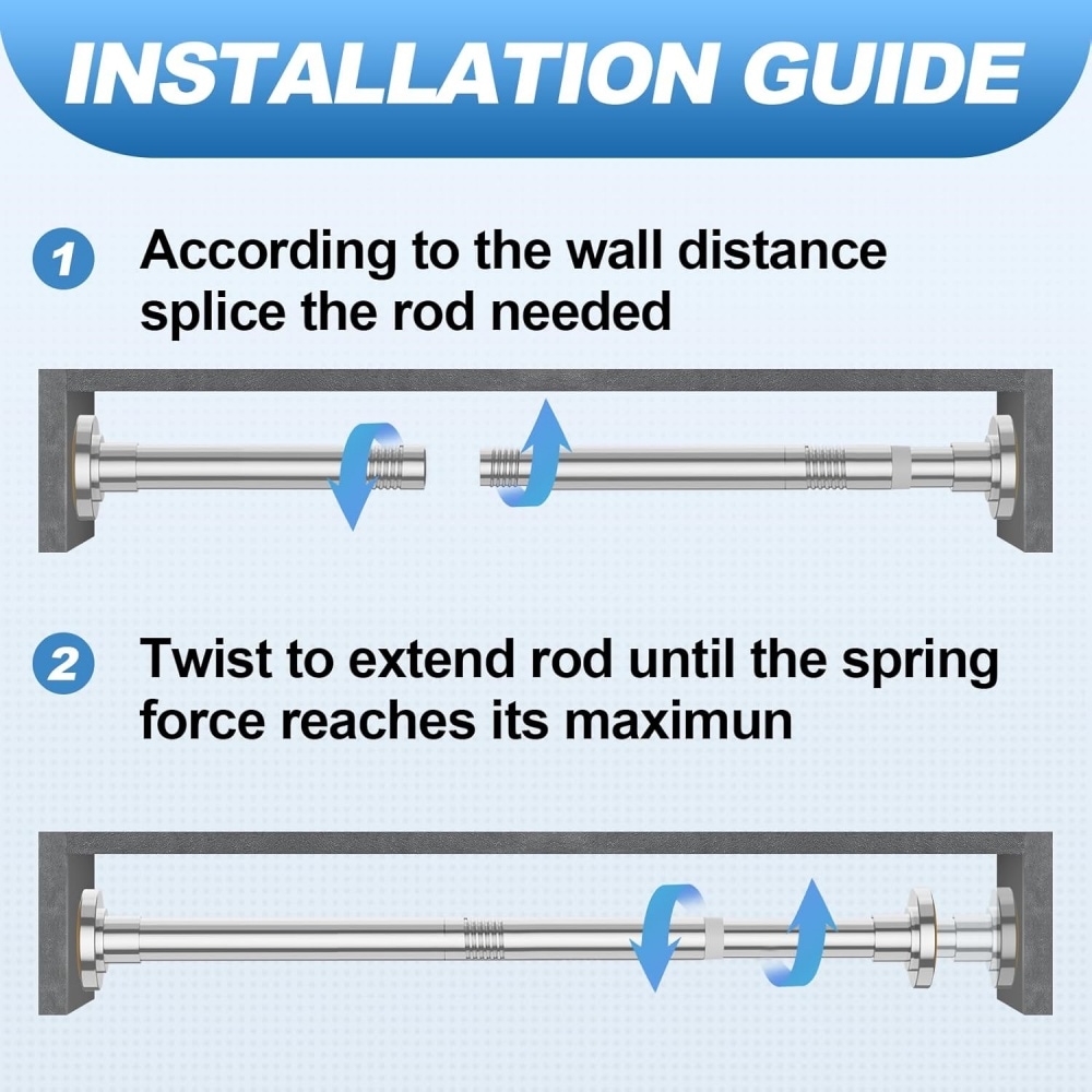 DYHOME SCR06-1-BN Shower-Rods - View #3