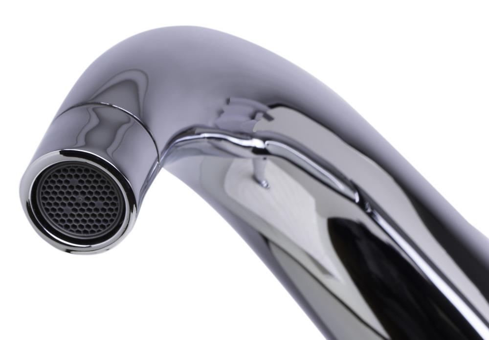 Polished Chrome Tall Single-Handle Bathroom Faucet