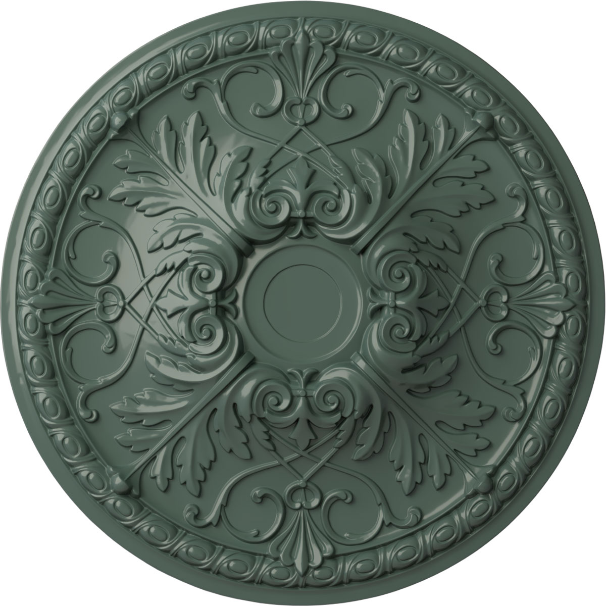 Ekena Millwork CM32TNCBF Tristan 32.375-in W x 32.375-in L Painted Cloud Burst Polyurethane Whole Ceiling Medallion
