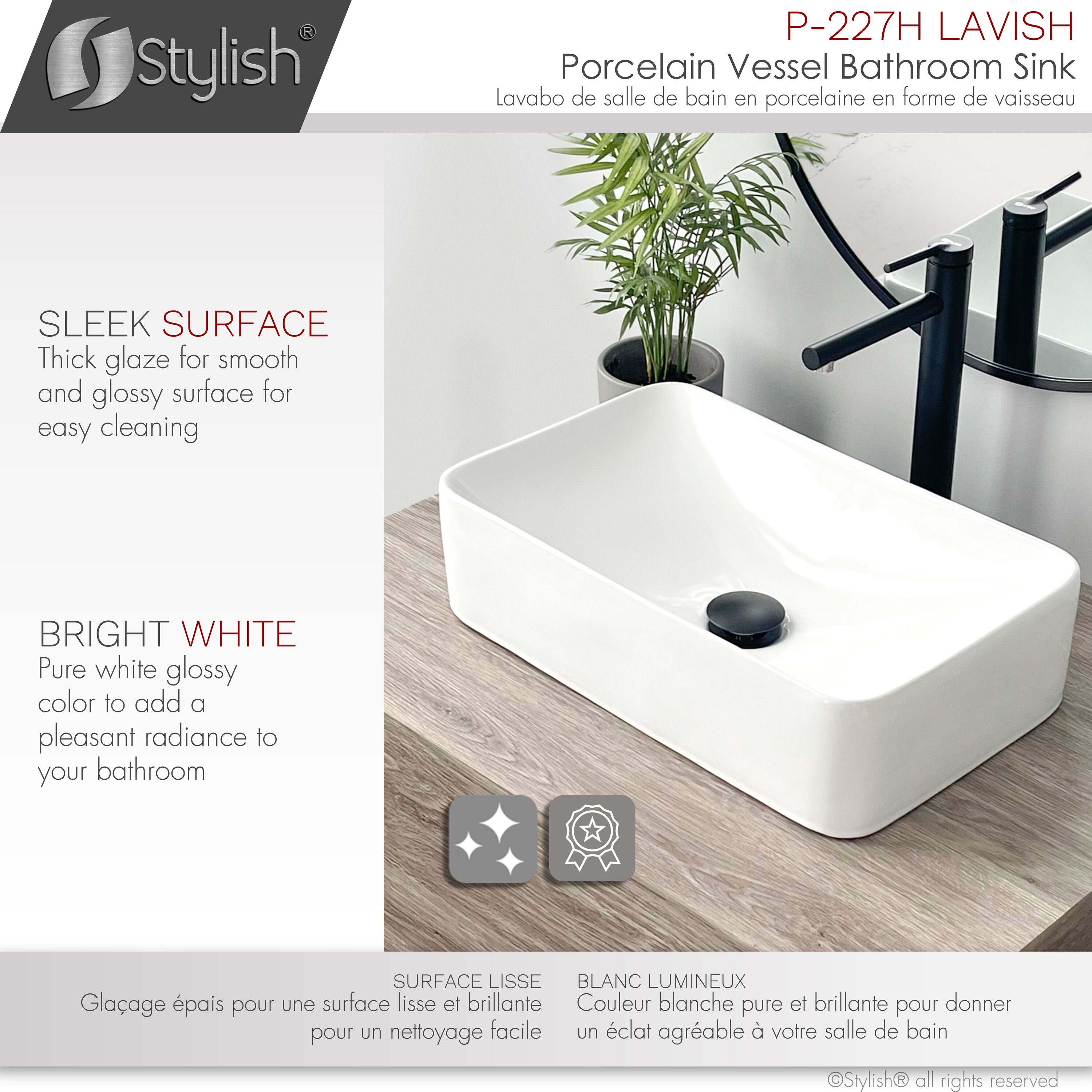 Stylish P-227H Bath-Sink - View #8