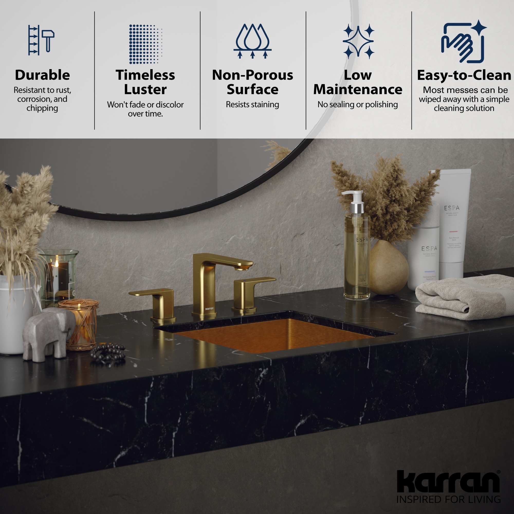 Karran CCU500G Bath-Sink - View #5