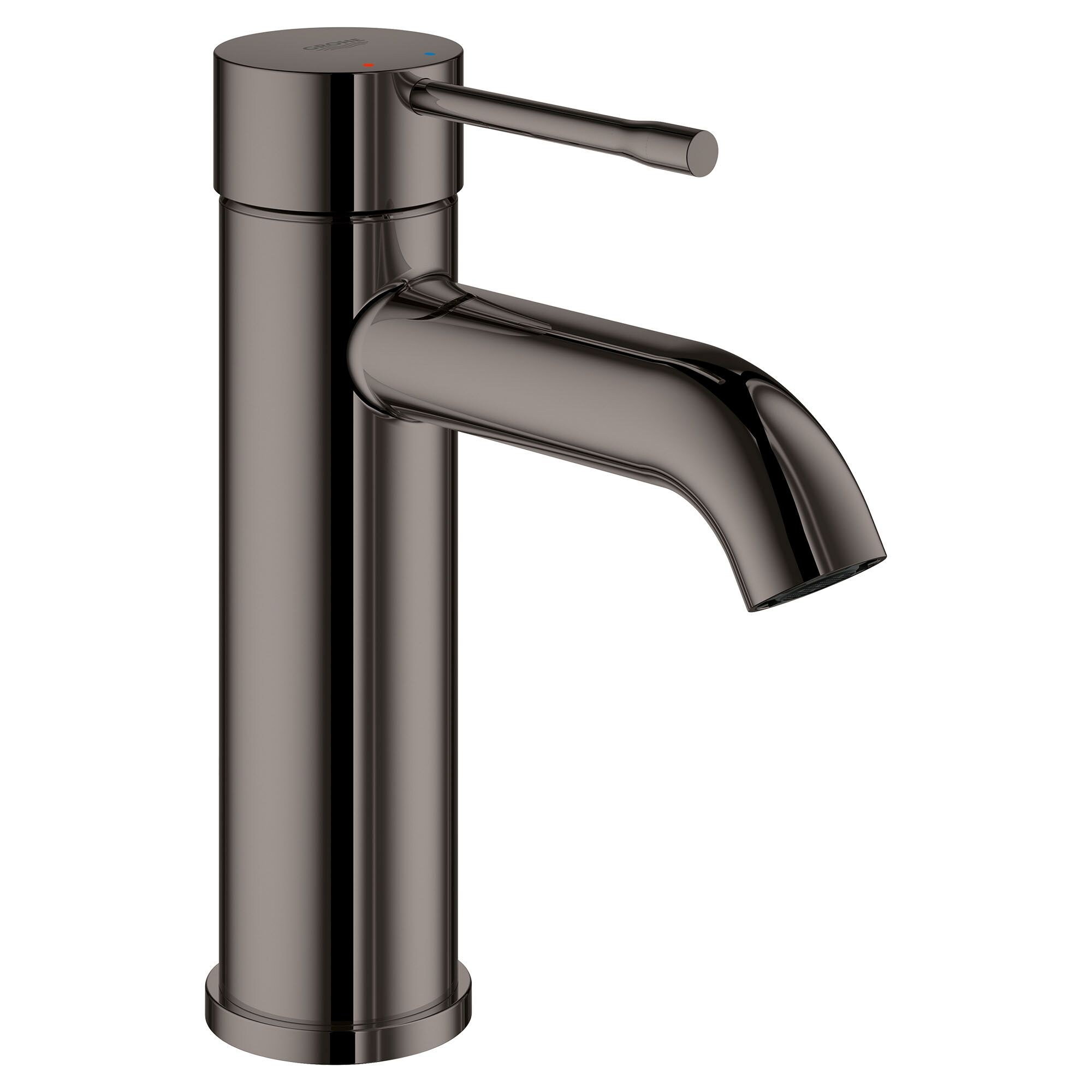 Krijger wit uitdrukking GROHE Essence New Hard Graphite 1-handle Single Hole WaterSense Low-arc  Bathroom Sink Faucet with Drain in the Bathroom Sink Faucets department at  Lowes.com