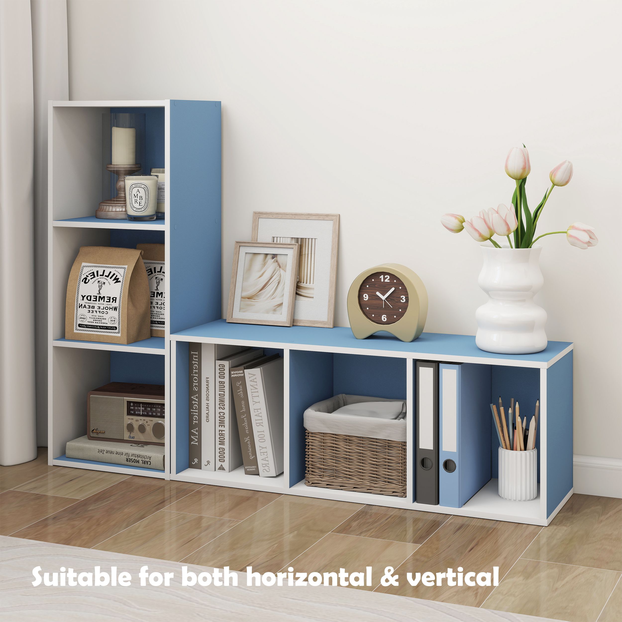 HomLux 11003WH/LBL-A bookcases - View #3