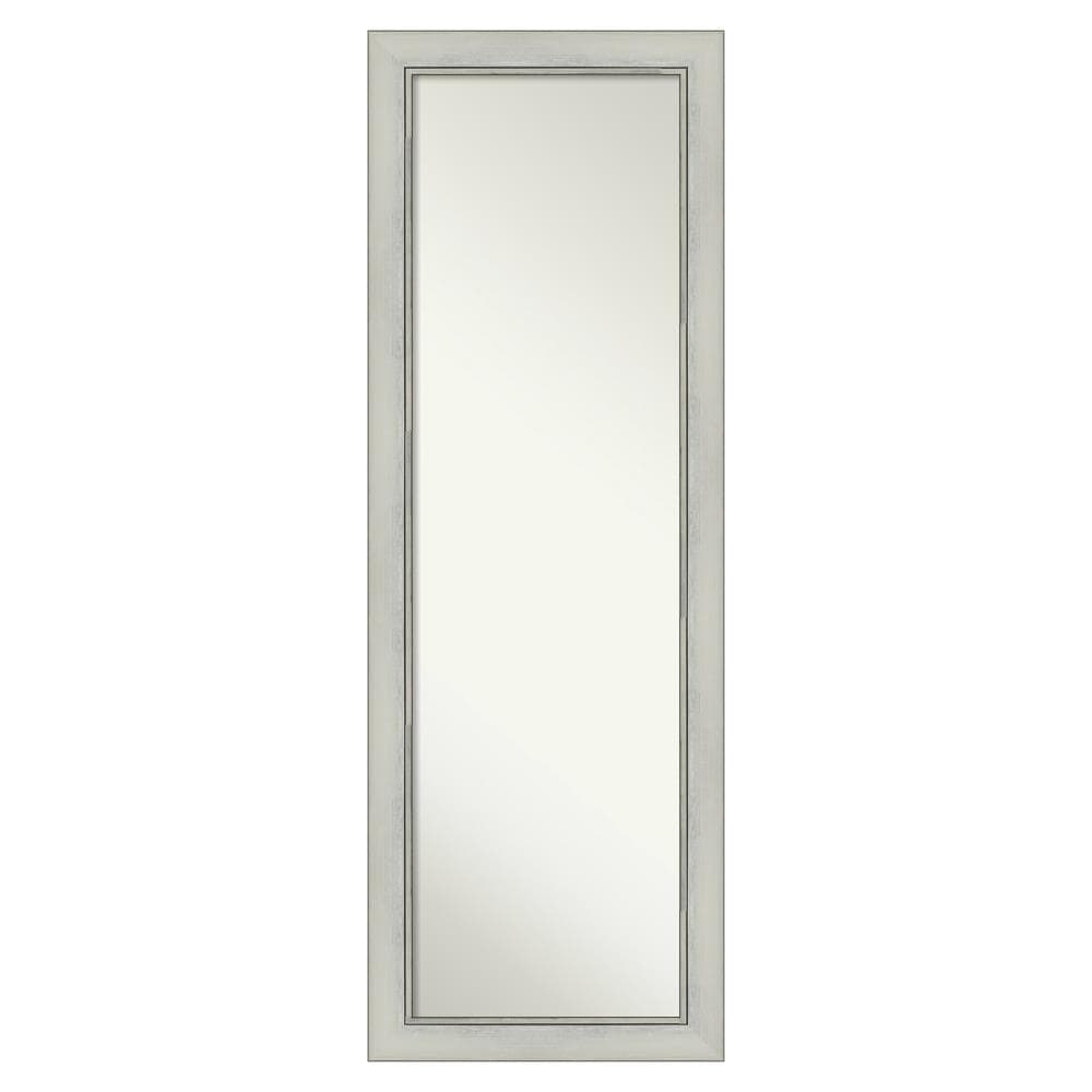 Amanti Art DSW4961055 Flair Frame 18-in W x 52-in H Rectangle Black,silver Framed Full Length Door Mirror