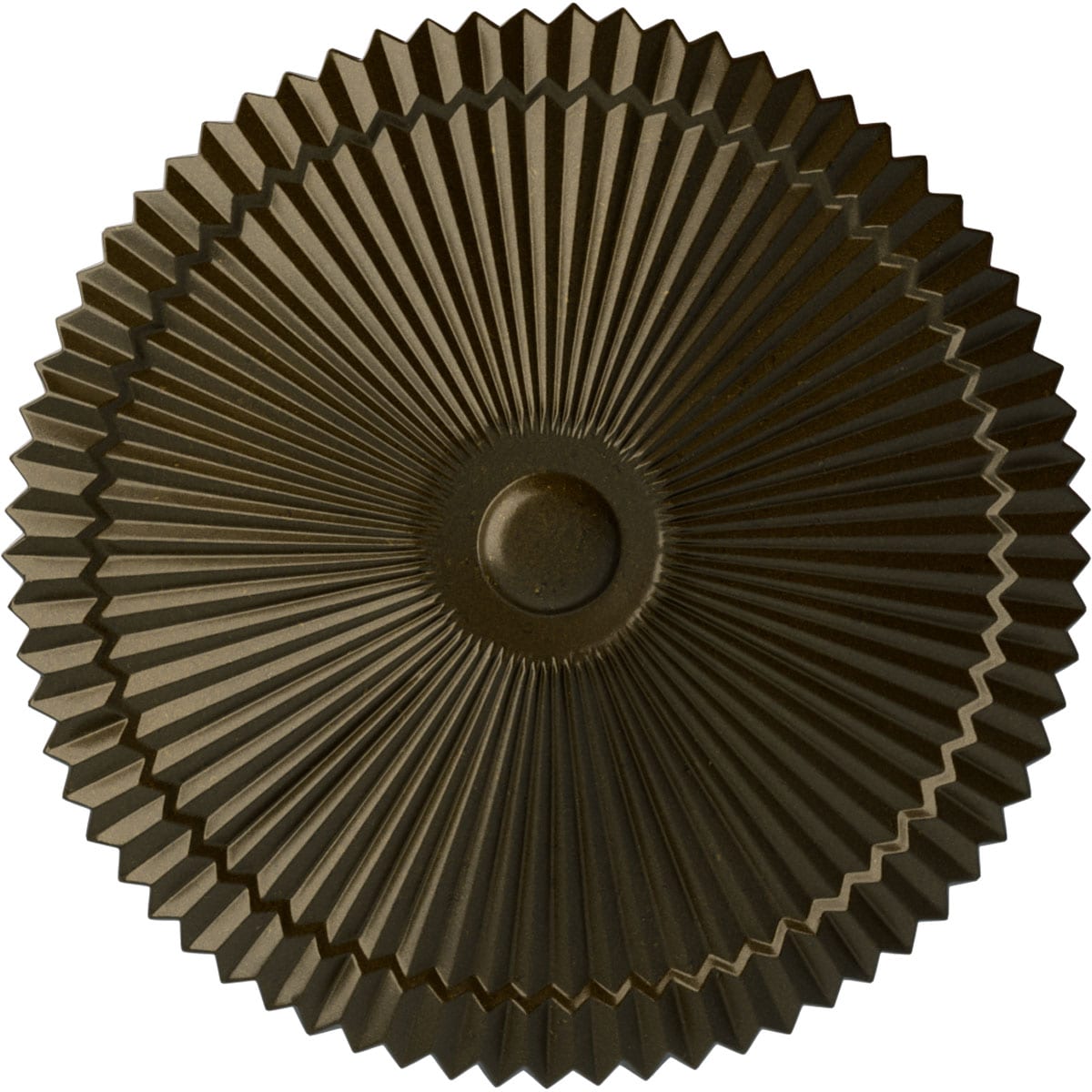 Ekena Millwork CM24SHGGS Shakuras 24-in W x 24-in L Painted Green Gold Polyurethane Whole Ceiling Medallion