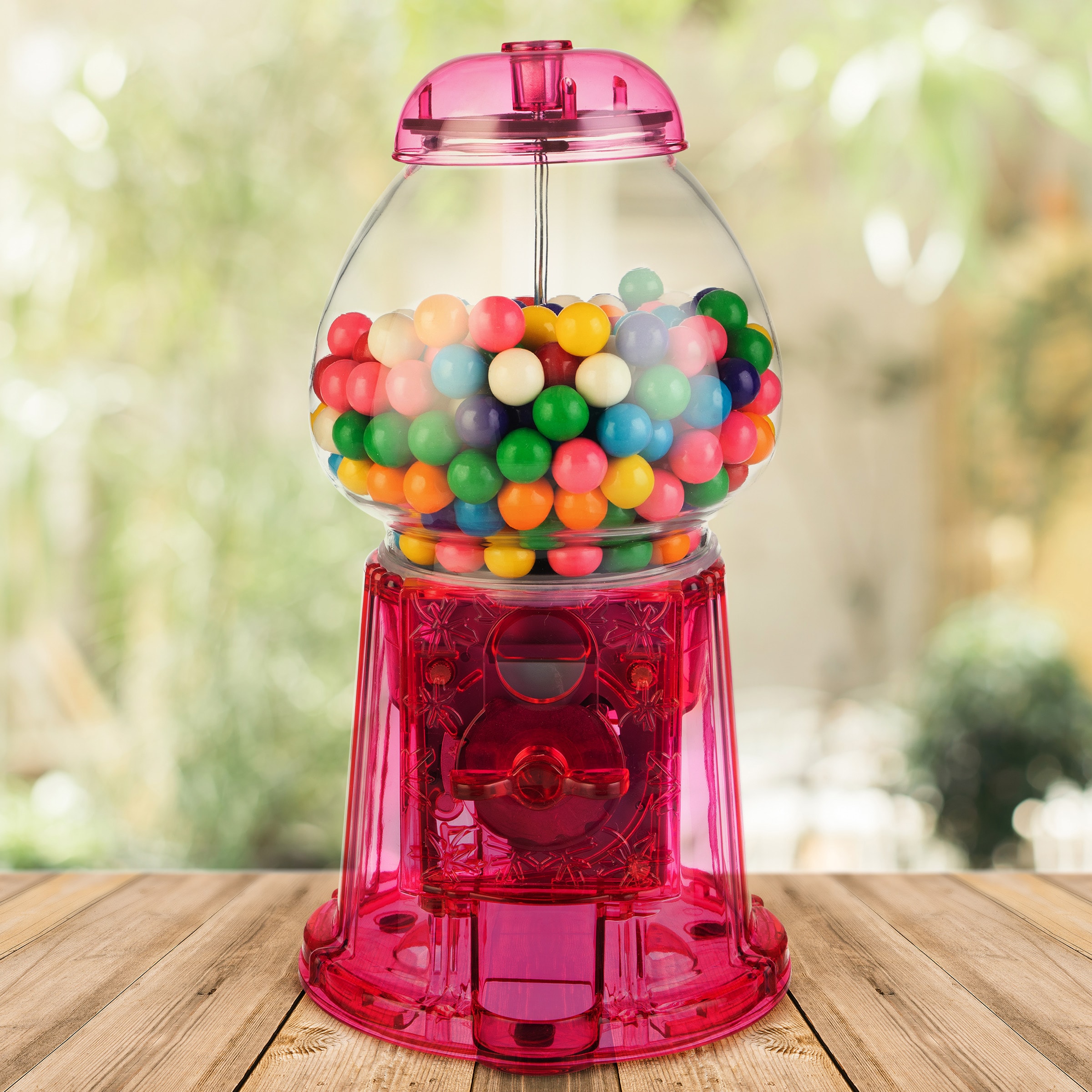 Great Northern Popcorn Pink Gumball Machine with Stand -  Commercial/Residential Candy Dispenser, 37-inch Tall, Glass Globe,  Adjustable Dispensing Mechanism in the Specialty Small Kitchen Appliances  department at