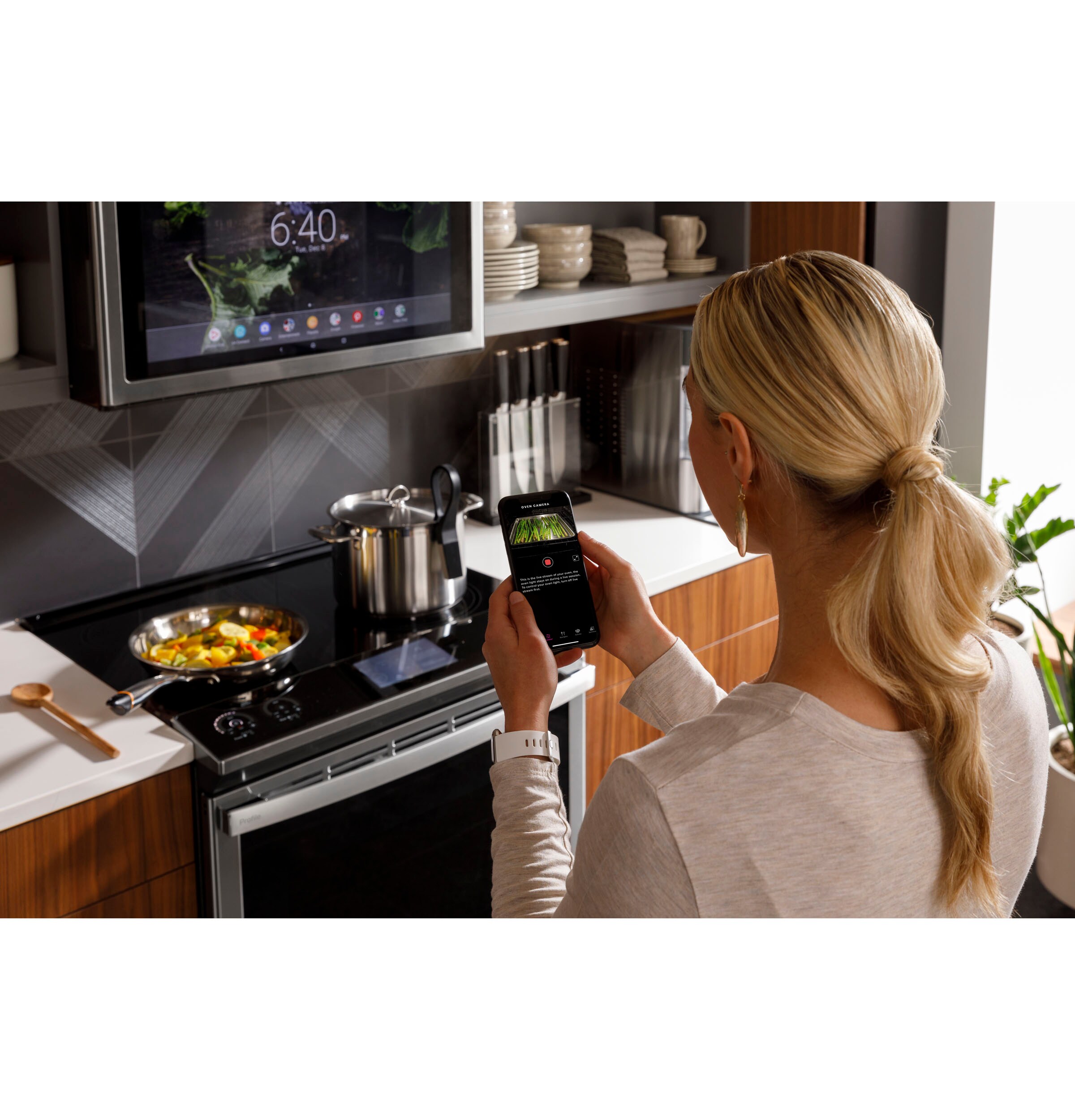 Cafe Induction Cooktop Bluetooth Cooking Probe (Black) in the