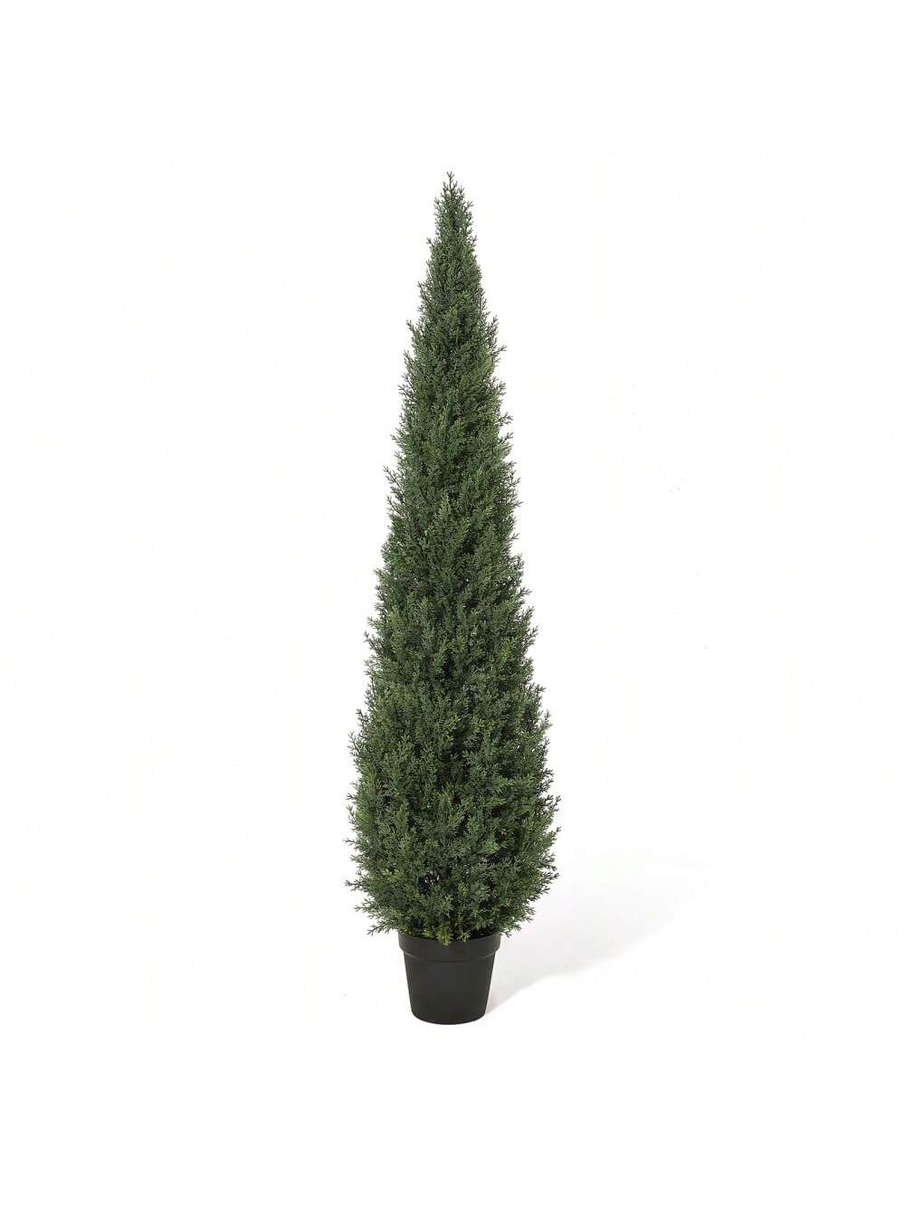 Qeetex PHO-34J59QPE-HF4 Artificial Trees.Fake Cedar Topiary Tree Outdor. 3/4/5ft Tall Fake Cypress Trees For Home Decor.Potted Faux Pine Shrubs Plants Evergreen Plants For Outdoor Indoor Front Porch Garden