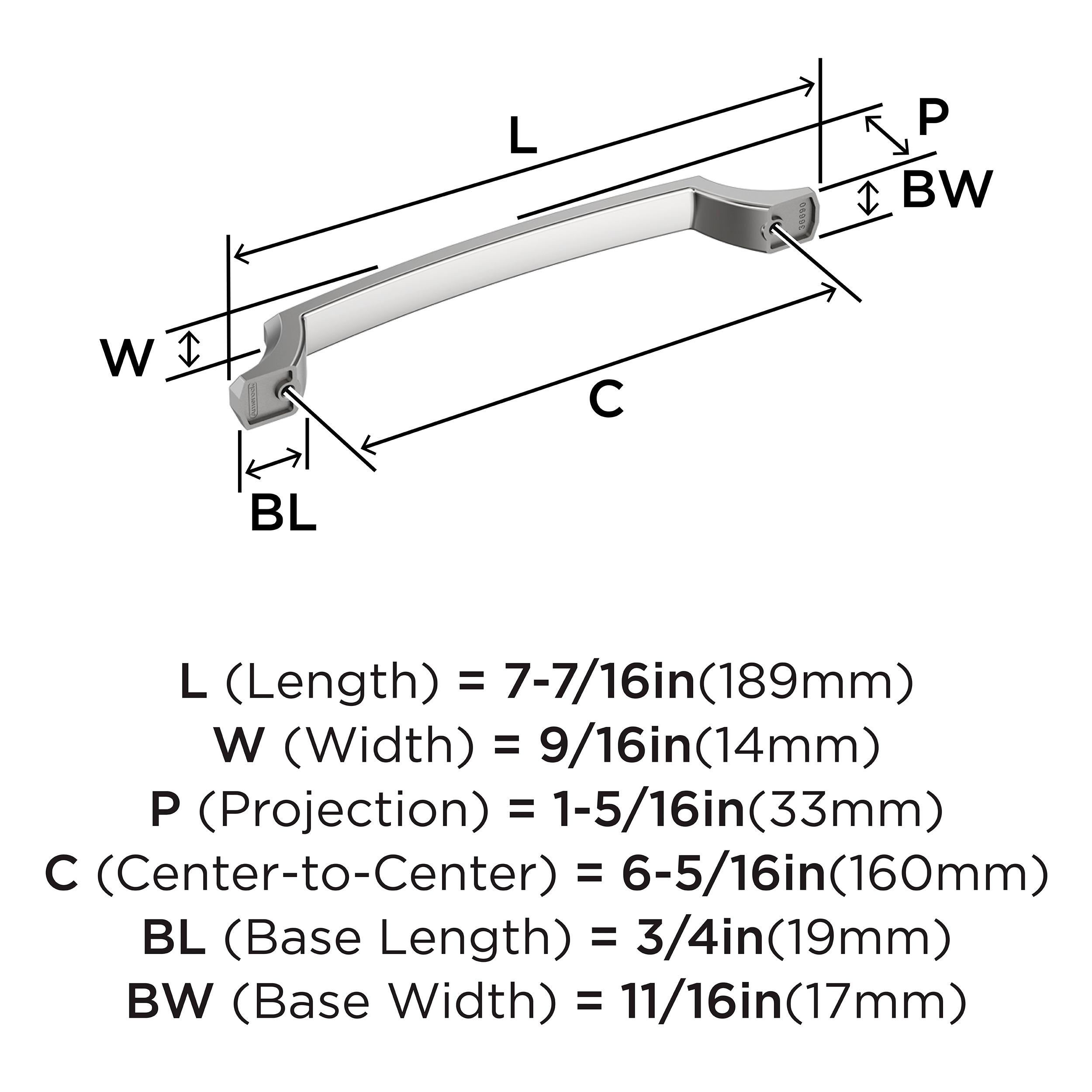 Amerock BP3669026 Cabinet-Pulls - View #4