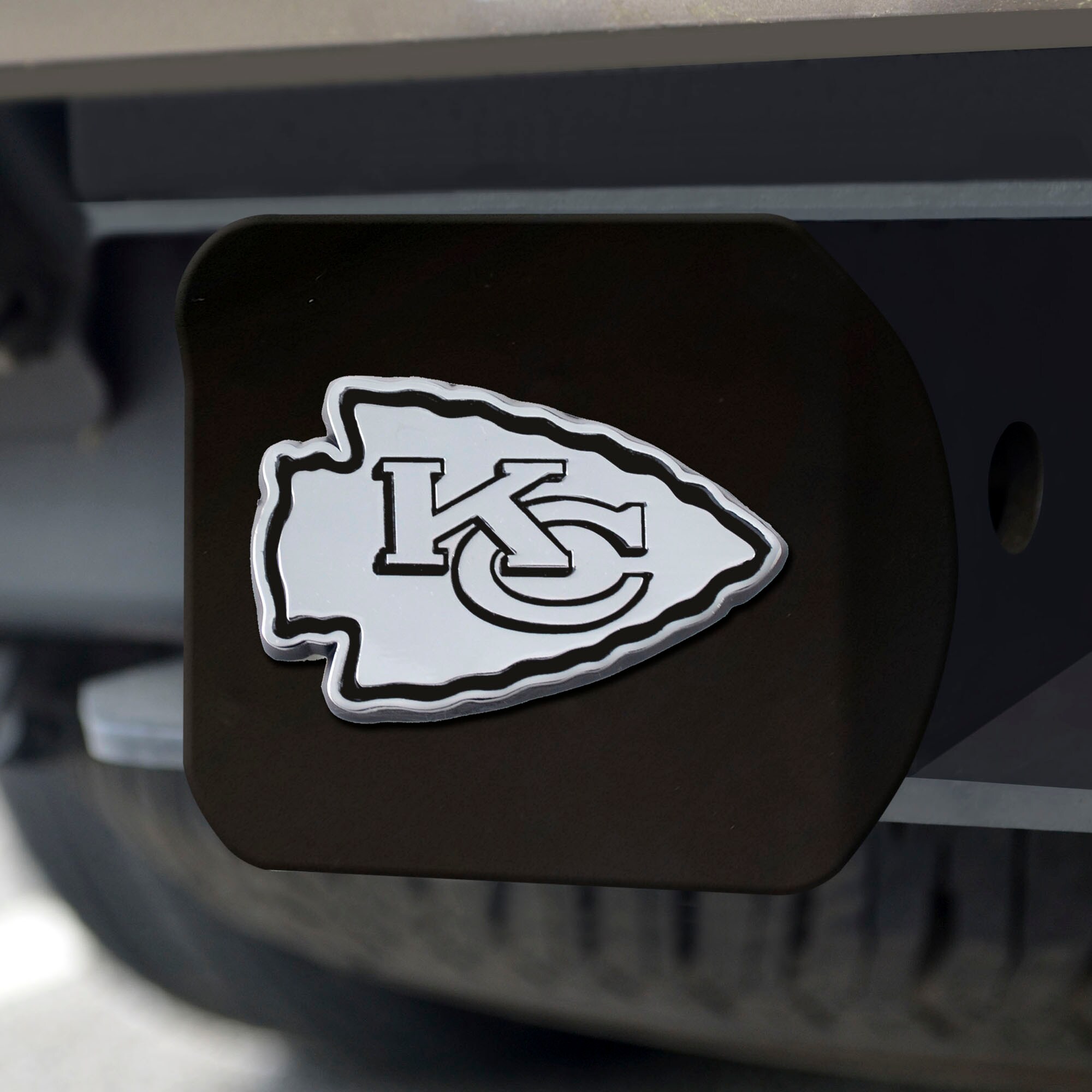 Kansas City Chiefs Chrome Hitch Cover