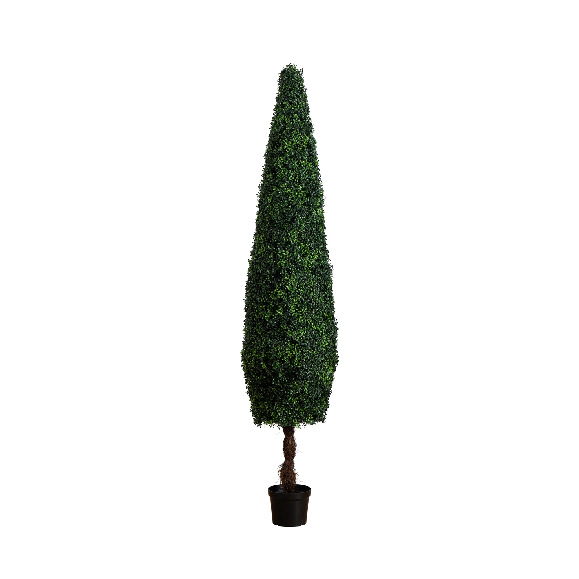 Nearly Natural T4707 96-in Green Indoor/Outdoor Floor Boxwood Artificial tree