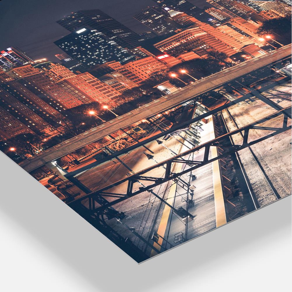 Designart 30-in H x 40-in W Cityscape Metal Print at Lowes.com