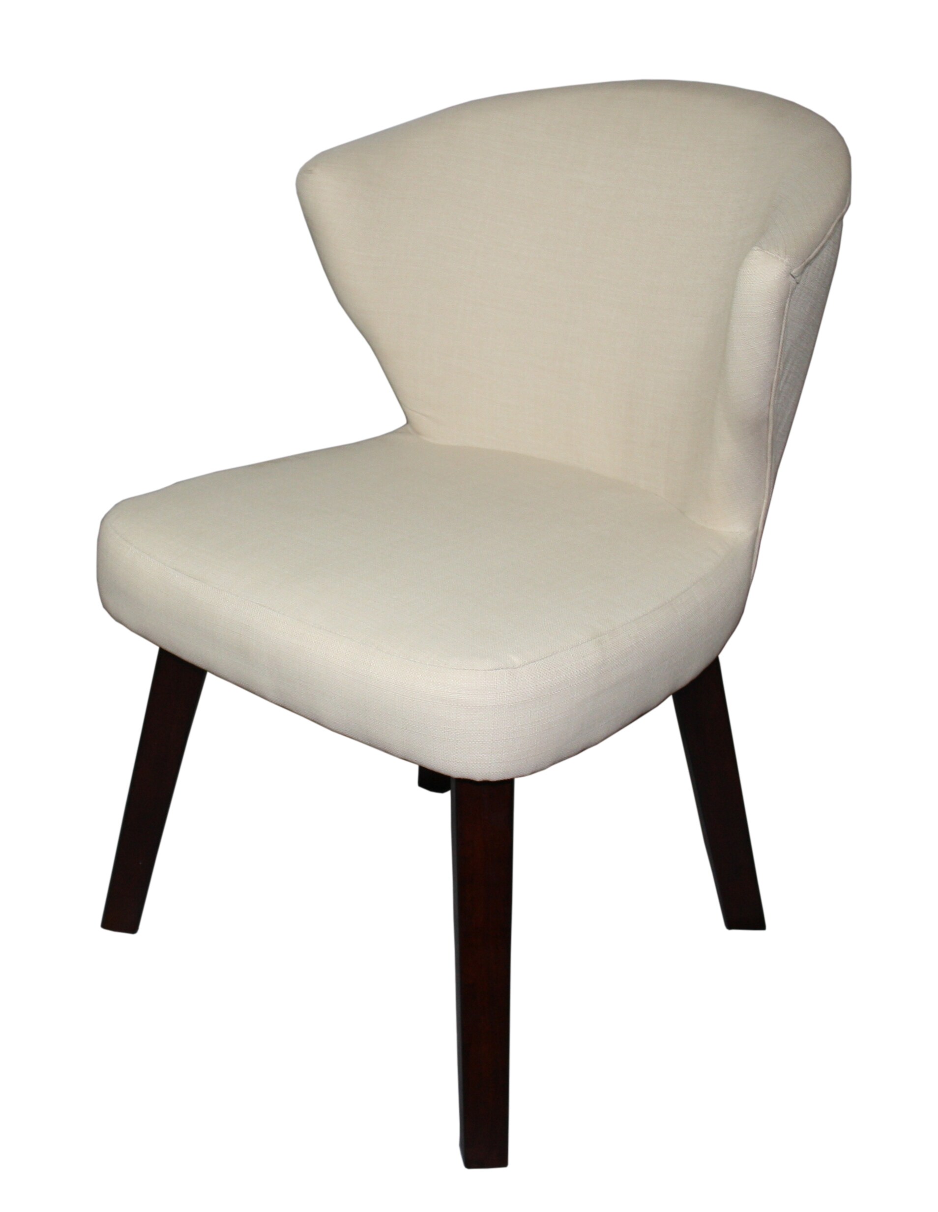 ORE International HB4624 Concave Modern Cream Cotton blend Accent Chair