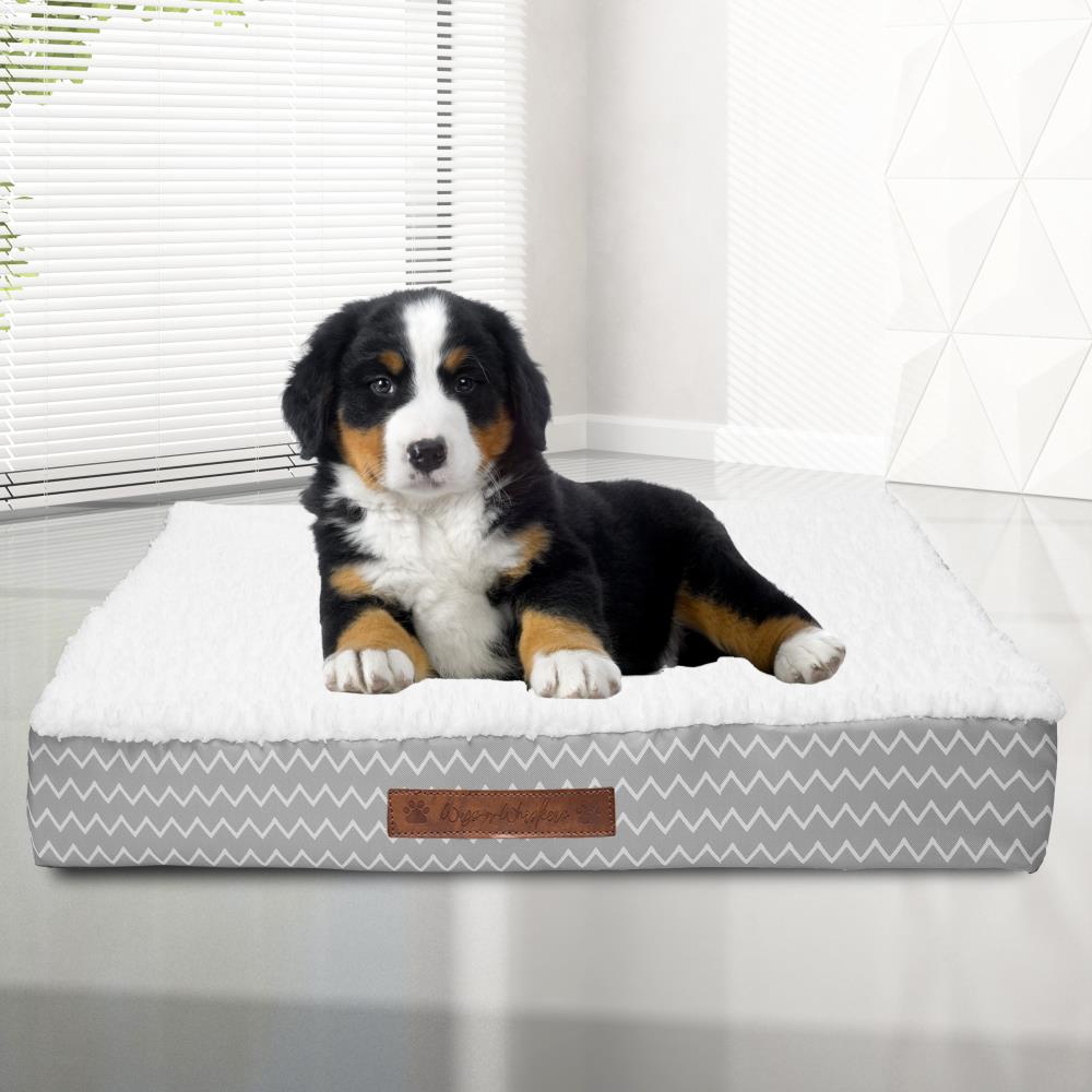 Duck River Textile CAHGY=12 /15873 Rectangular Grey Polyester Orthopedic Dog Bed ( Small )