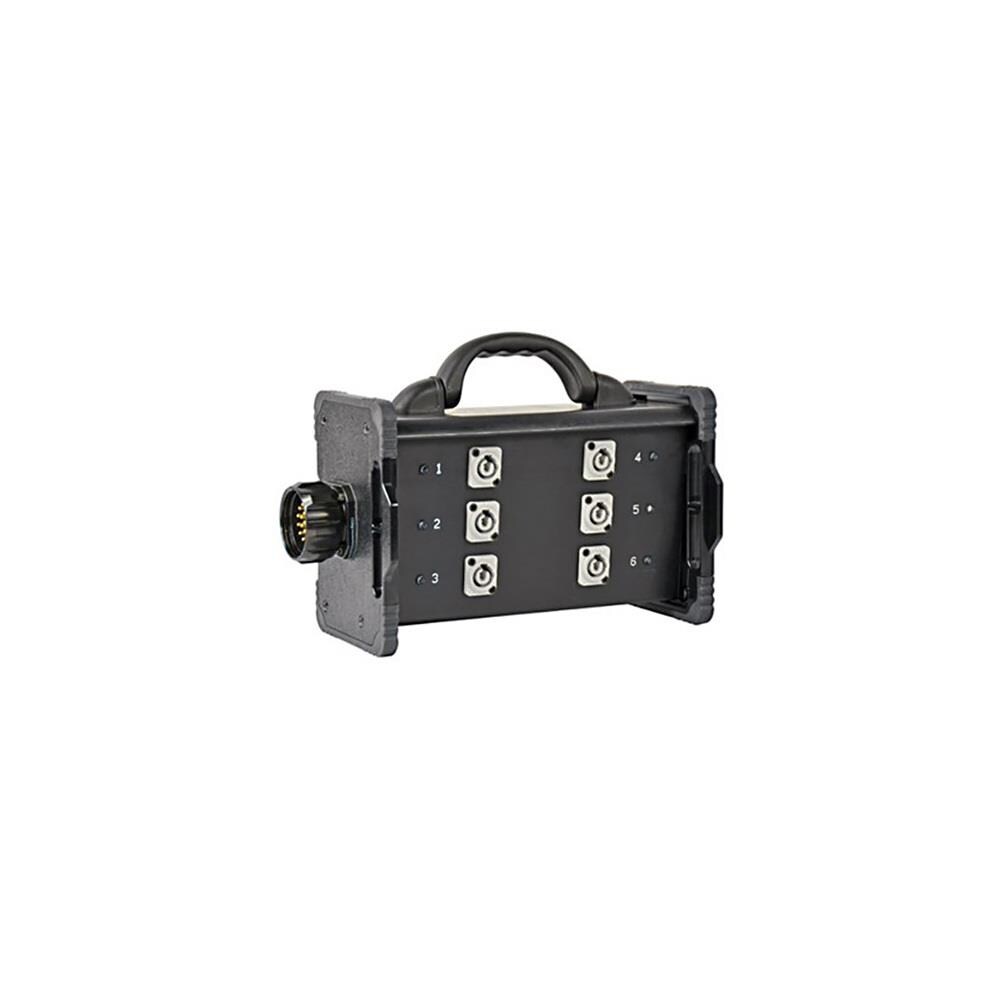  TCNCD337082 LEX Products LEX-BNZJ2-6M-CLP 20A Bento Enclosure LSC19 Panel Mount Inlet with Feed Thru Neutrik Power Connector C-Clamp Mountable Type1