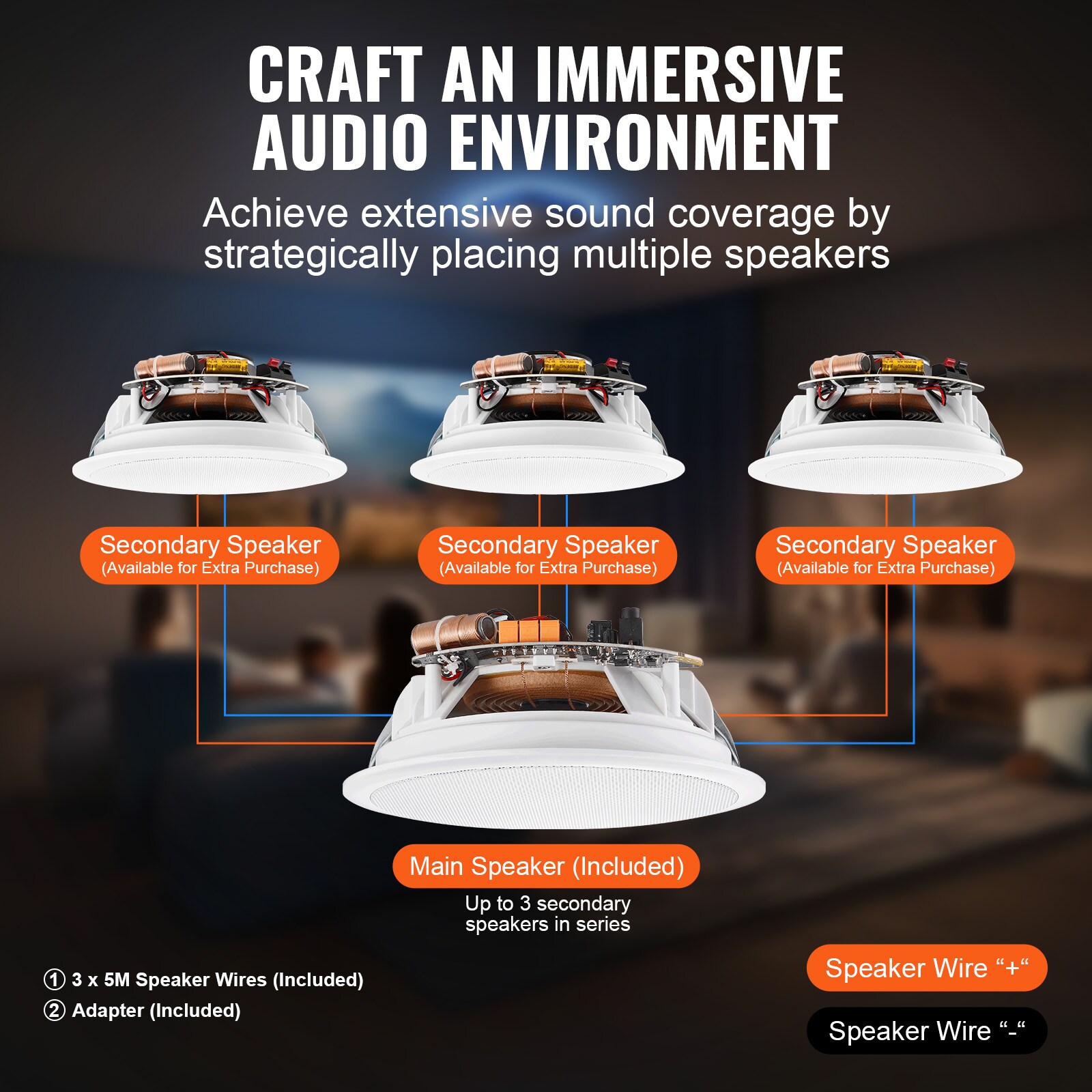 VEVOR DPXDYSQ65YCSYB22LV1 Home-Theater-Speaker-Systems - View #3