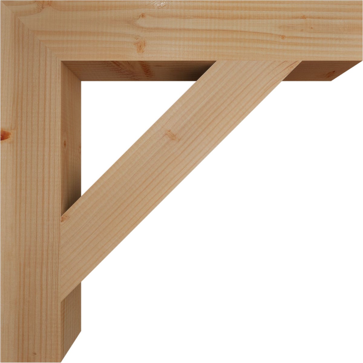 Ekena Millwork BKT04X24X24TRA05SDF Exterior-Brackets-Braces - View #3