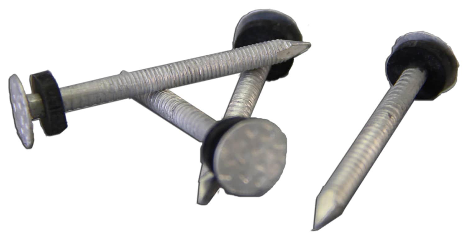  R79003 1-3/4-in 9 -Gauge Chrome Metal Cap Nails ( 100 -Per Box )