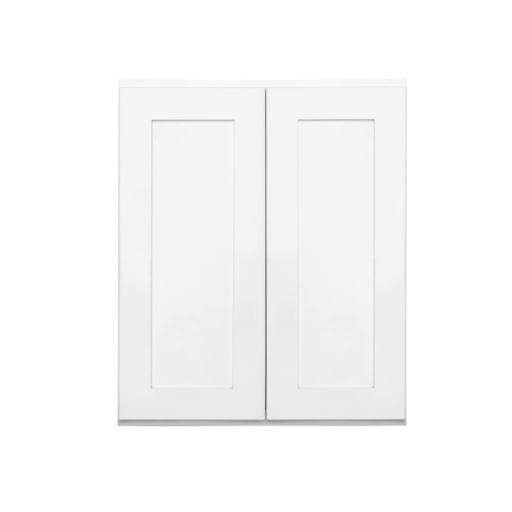 RELIABILT LS-SW-W3036B Fairplay 30-in W x 36-in H x 12-in D White Wall Ready to assemble Plywood Cabinet (Recessed Panel Shaker)