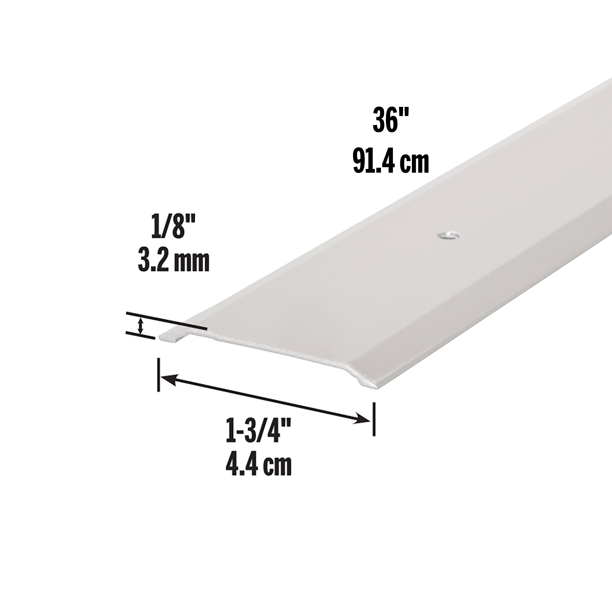 M-D 36-in x 0.75-in Aluminum Door Threshold (Install with Screws) in the  Door Thresholds department at